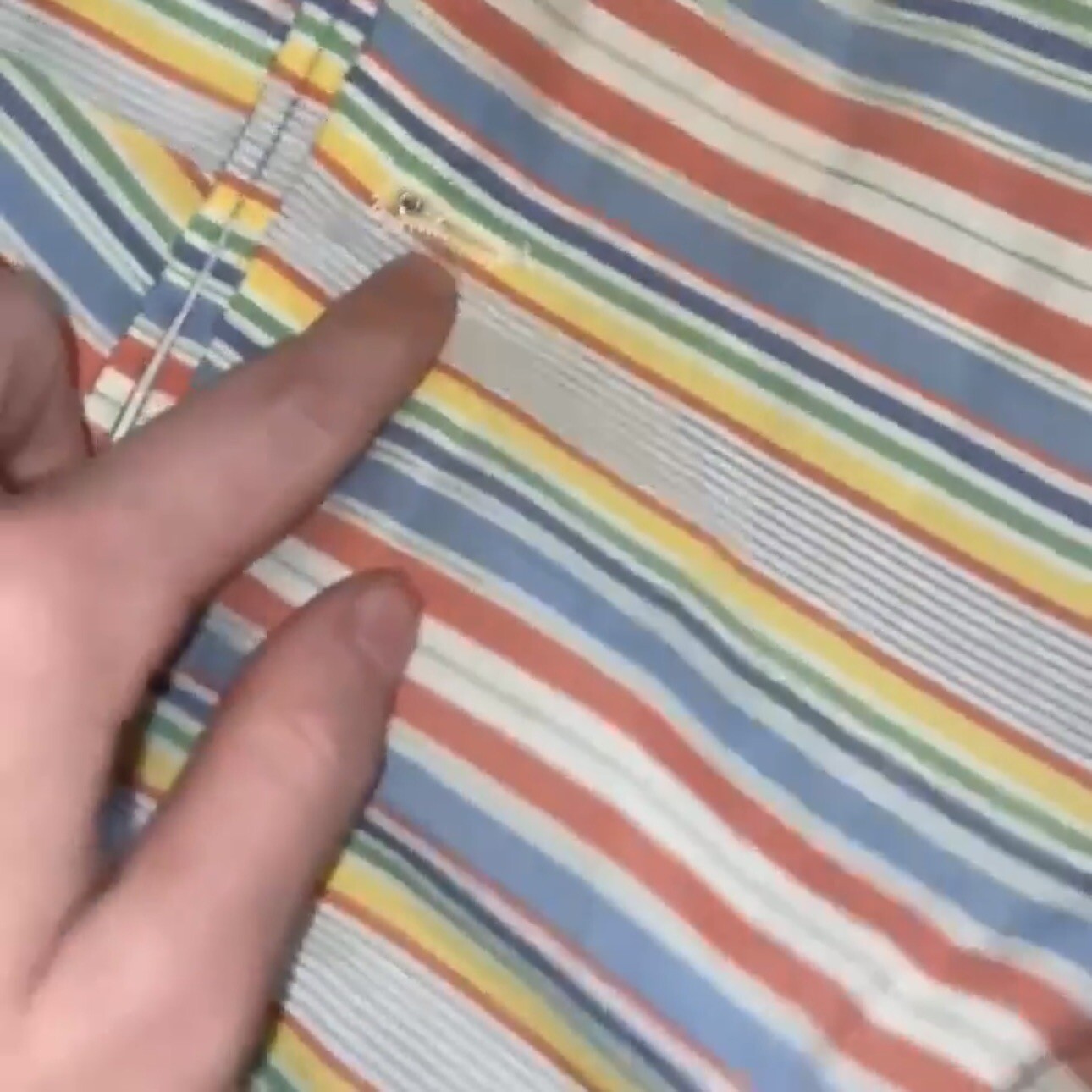 Vintage 70s Rainbow Stripe Bell Bottoms
