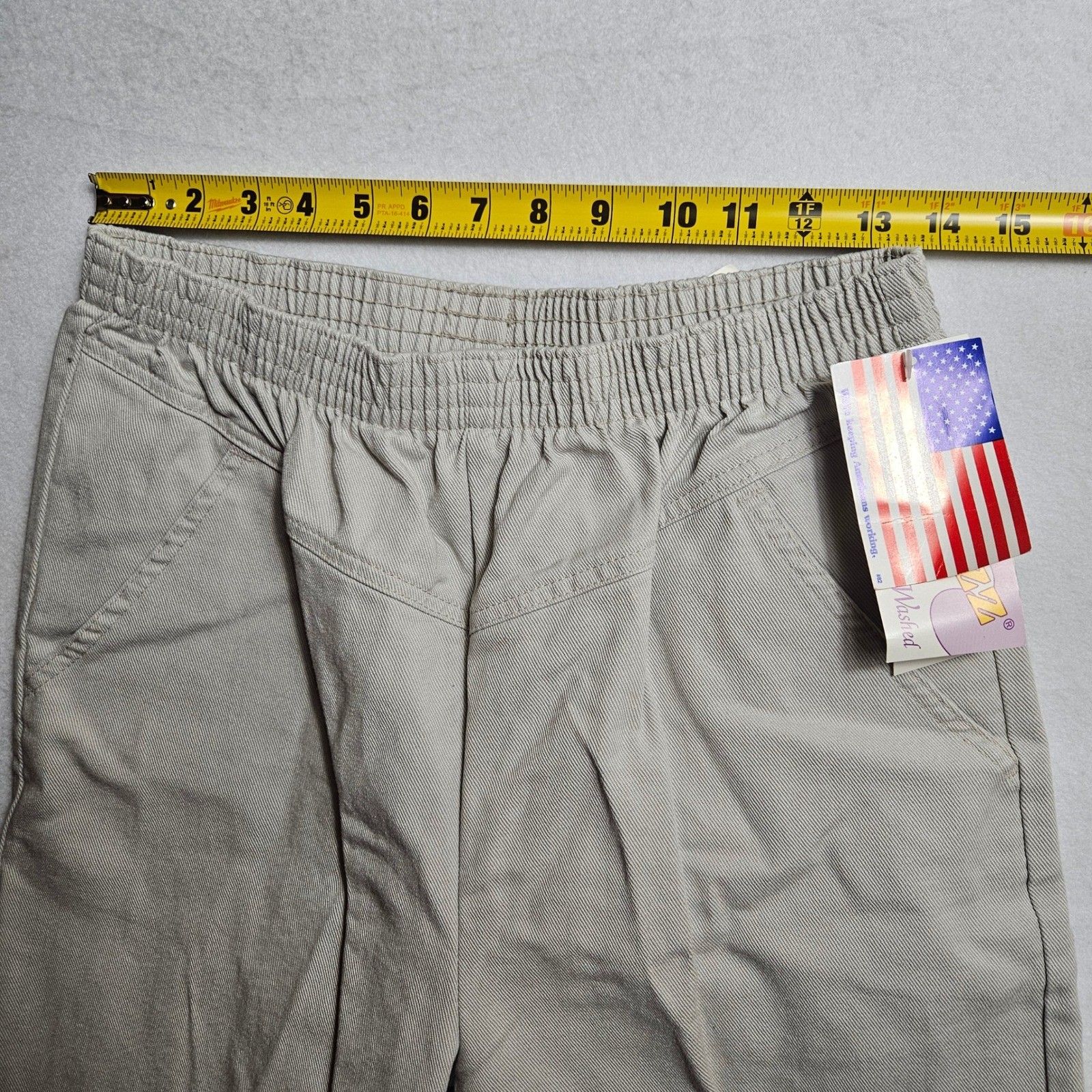 Vintage 90s Pizzazz High Waisted Mom Jeans Straw Beige Tapered Leg NWT Size 16