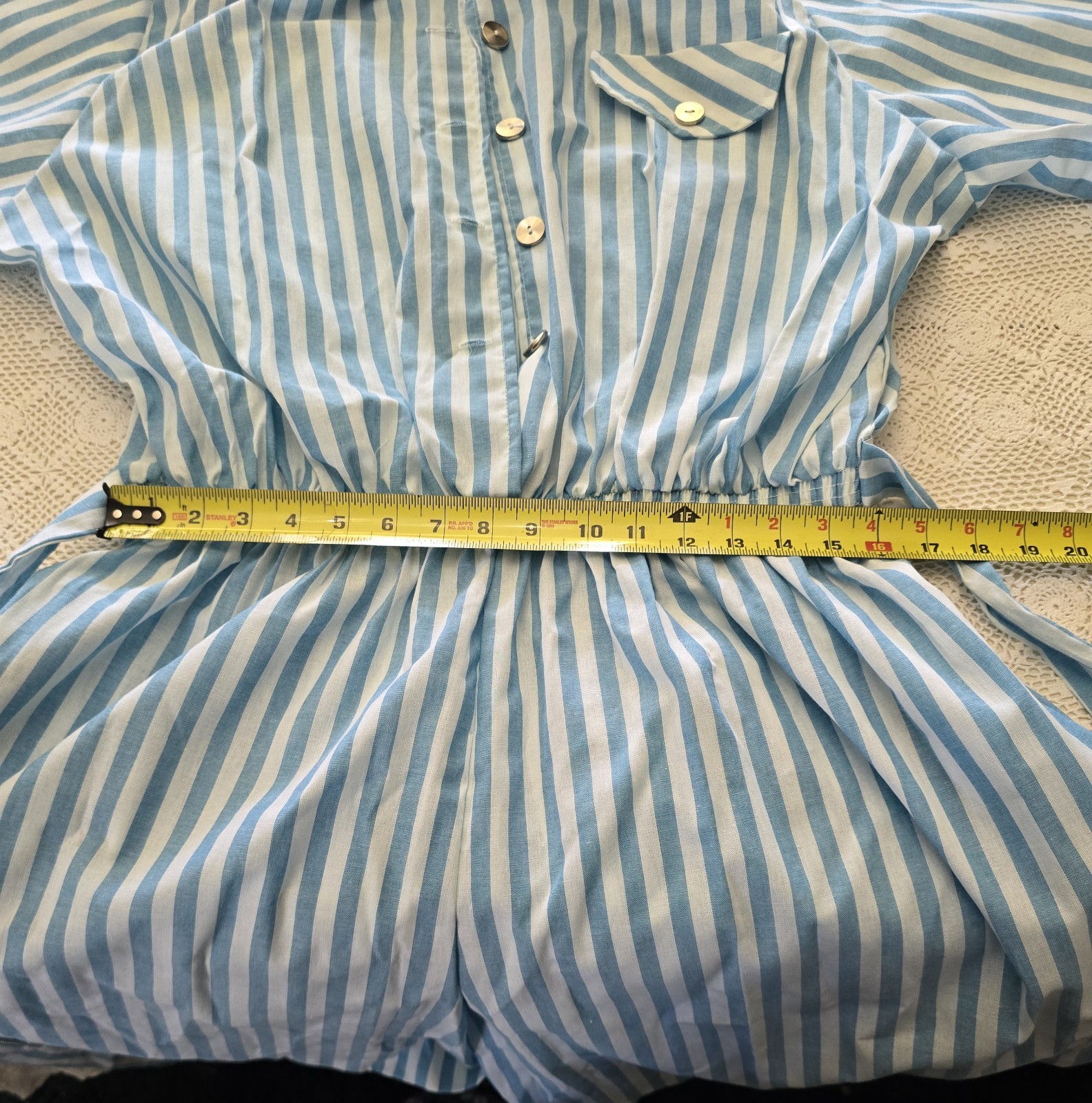 Vintage 90s Cervelle Woman Striped Romper Jumpsuit Plus Size 3X Made in USA