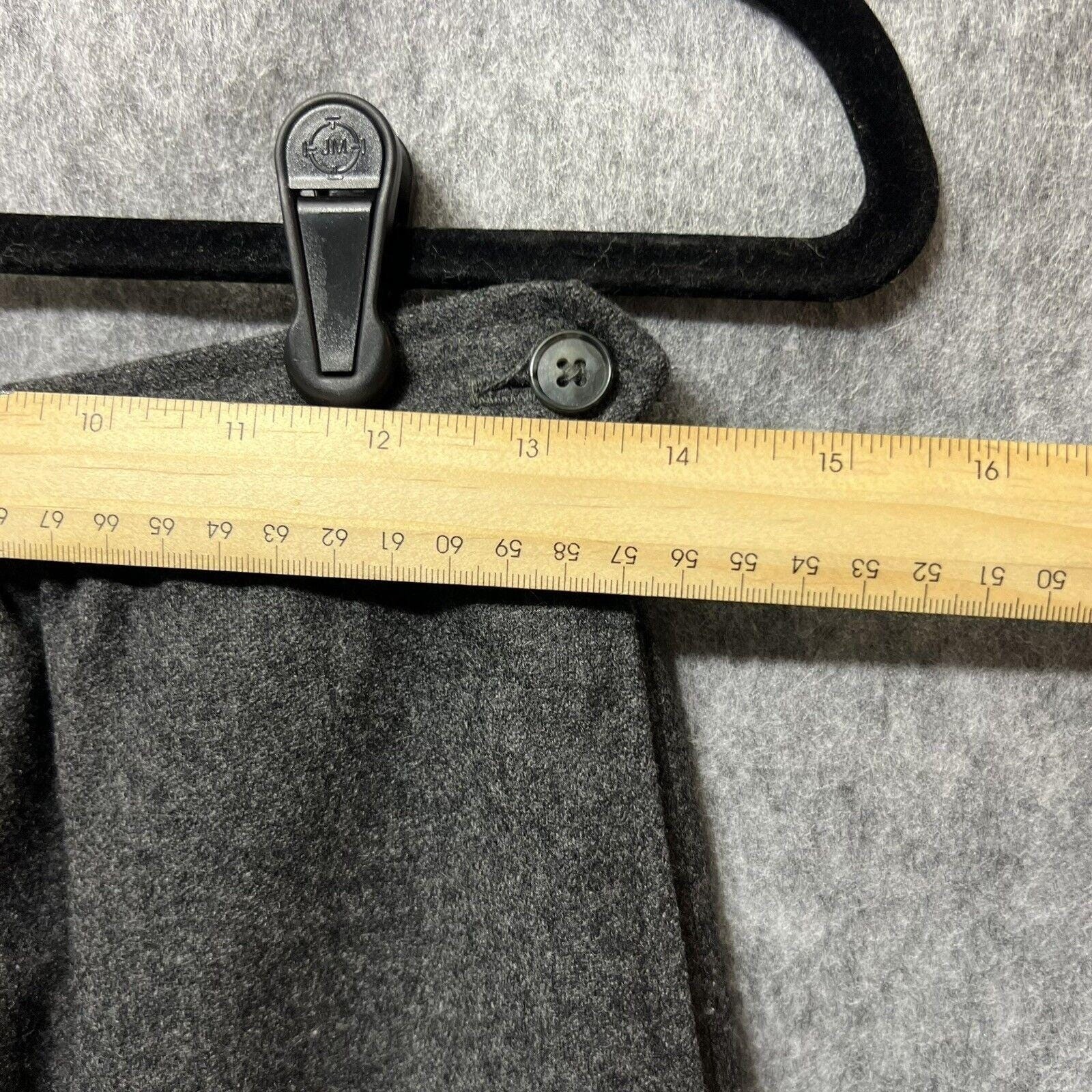 Vintage Evan Picone Gray 100% Wool A-Line Midi Skirt Charcoal Heather Small 27W