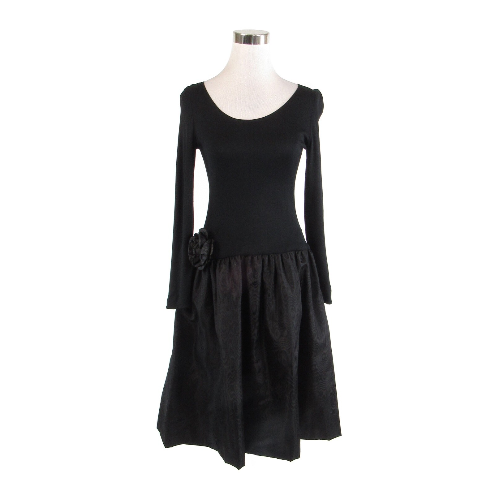 Black JILL RICHARDS long sleeve vintage A-line dress 6