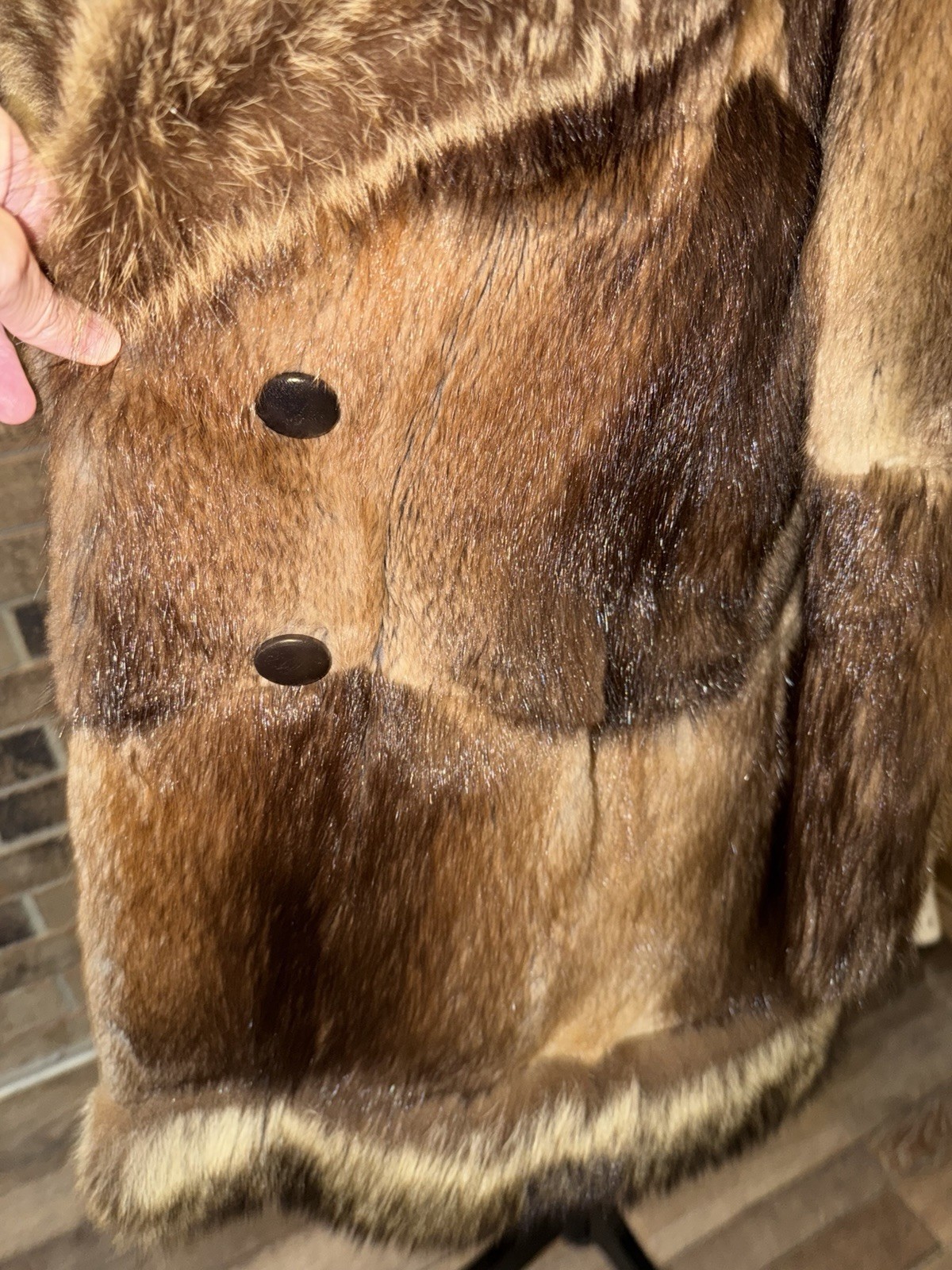 Vintage Women’s Mink Coat w/ Fox Shawl Collar Sz Medium STUNNING