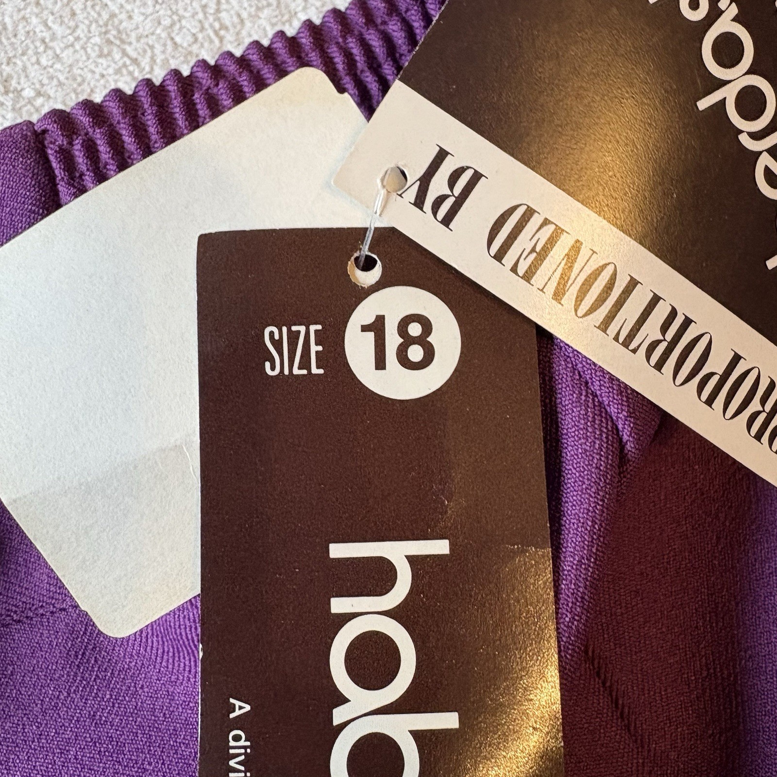 Vintage Haberdashery Plum Color Trousers NWT. Size 18. Made In USA