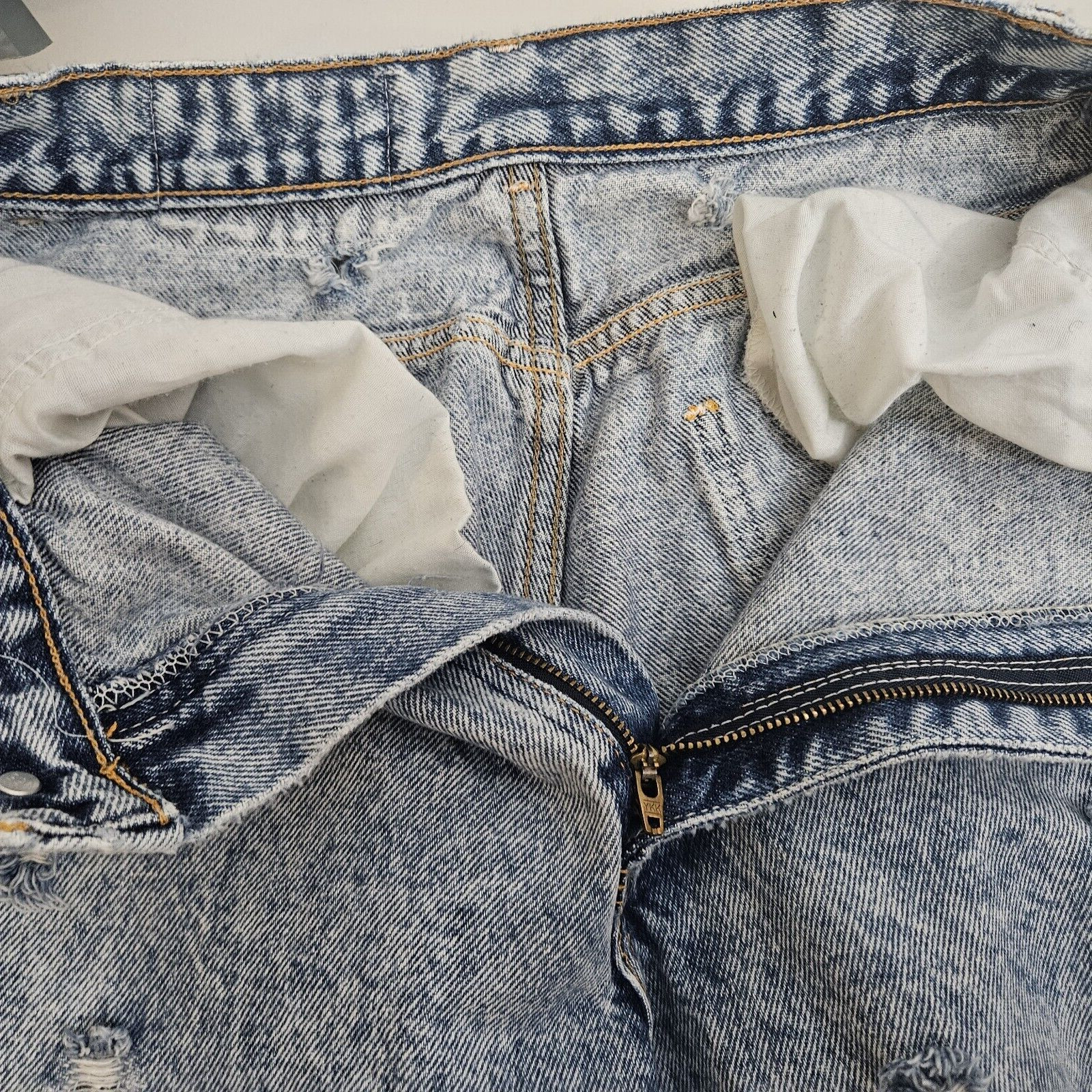 VTG 80s No Excuses High Waisted Acid Washed Distressed Jeans Women’s Sz 11