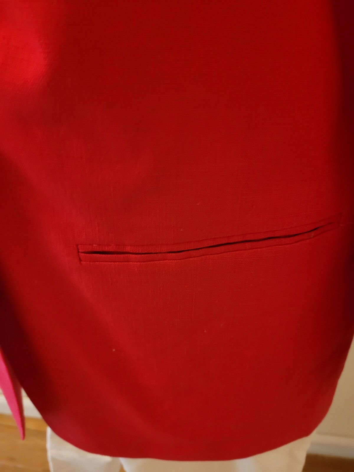 Carol Horn sz8 red linen blazer
