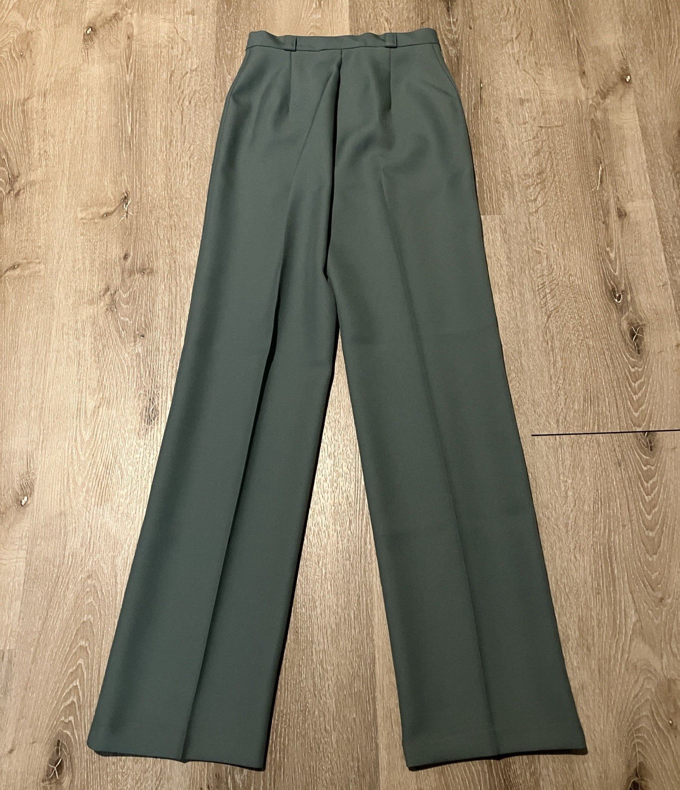 Vintage Bobbie Brooks Womens Pants Size 26×32 ILGWU Sage Green Trousers Business