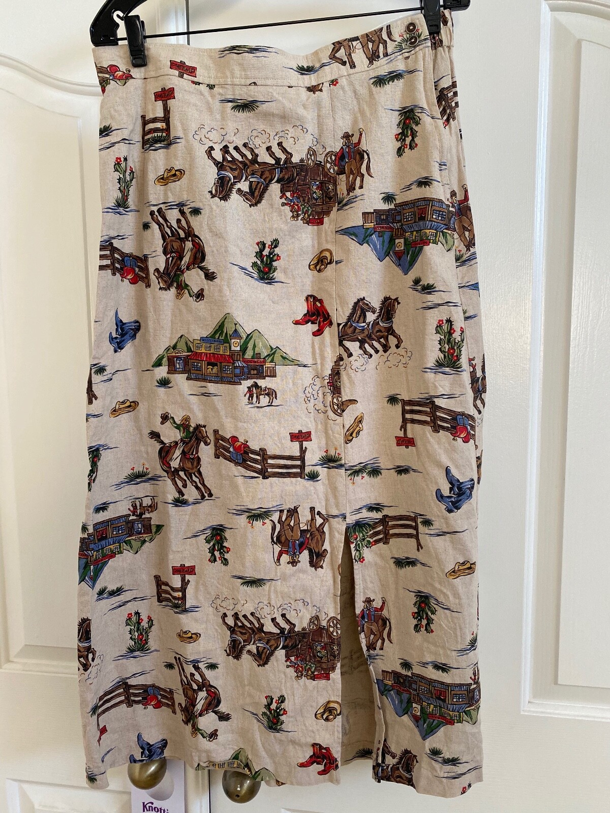 Vintage New Frontier Clothing Company Western Skirt XL Made in USA
