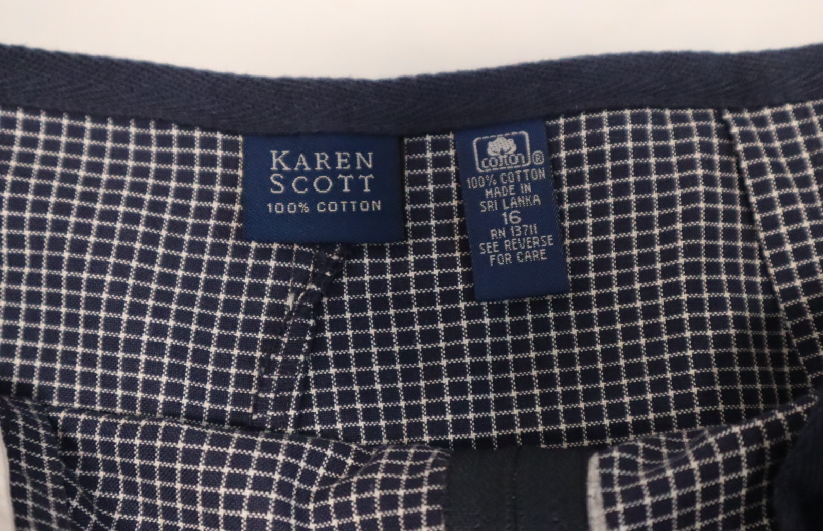 Vintage 1990s Karen Scott palid skort size 16 (NWT)