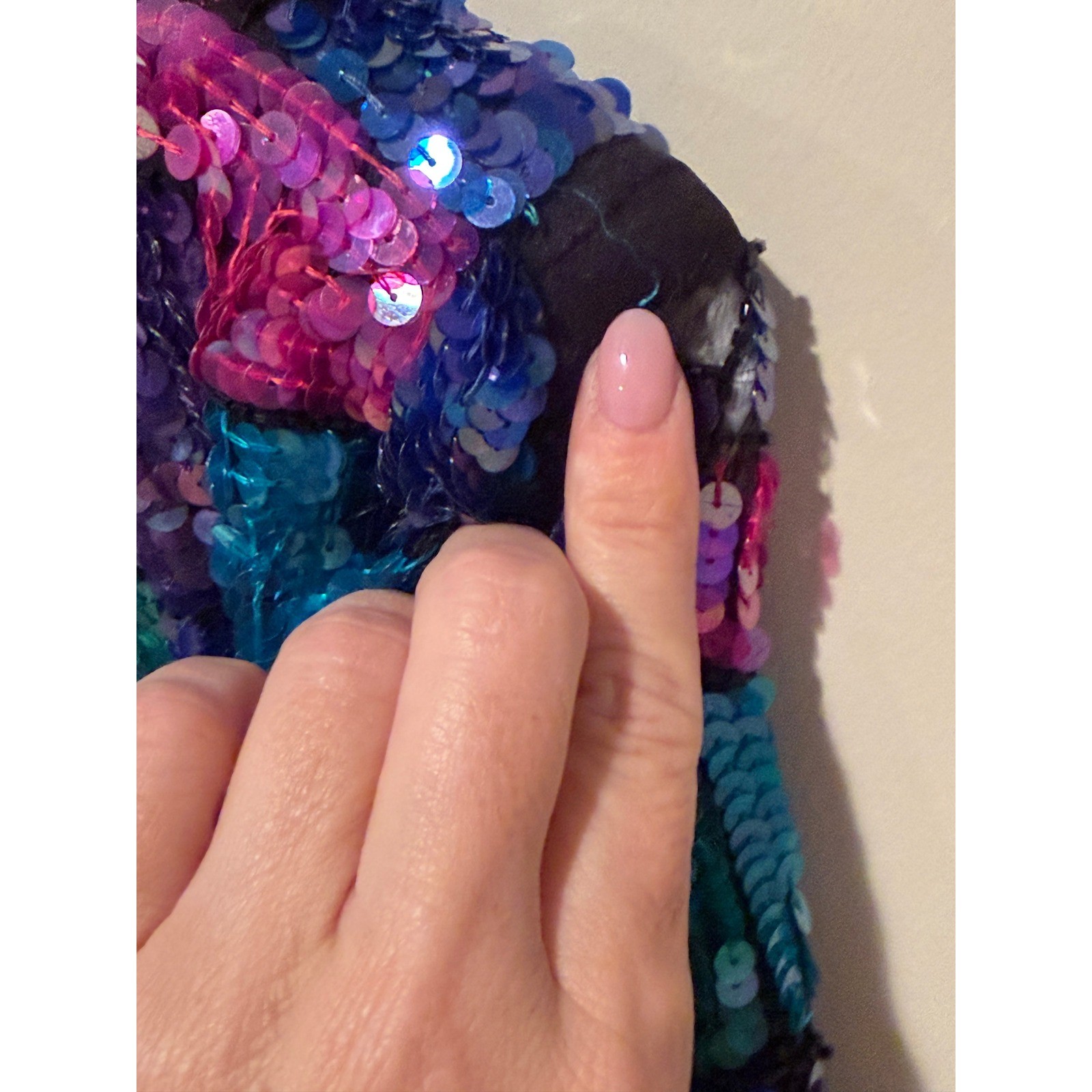 SWEELO Vintage 100% Silk Sequin Jacket Beaded Evening Party Cocktail Holiday