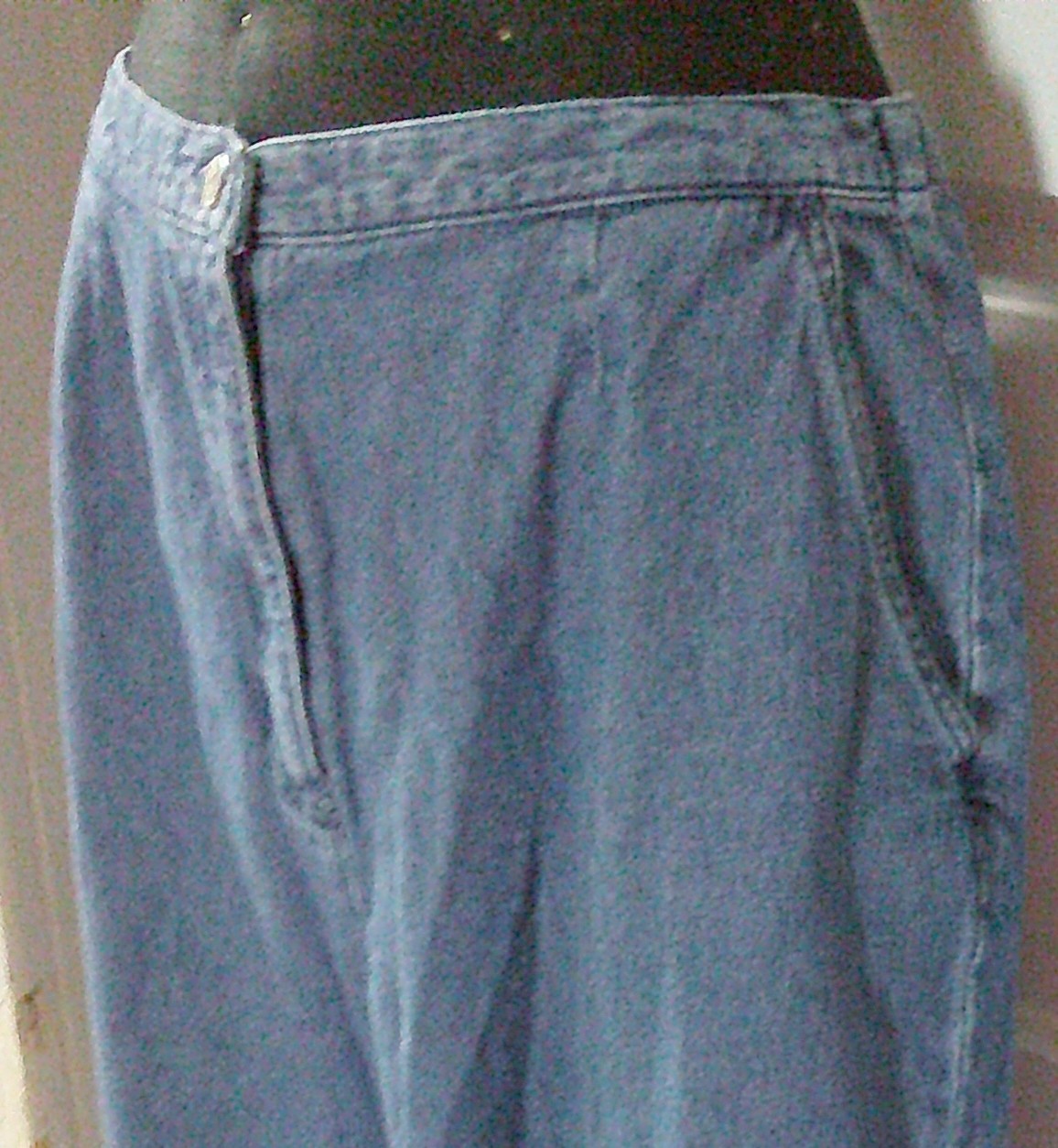 90’s KAREN SCOTT Denim Comfy Capri Pants Slacks 14