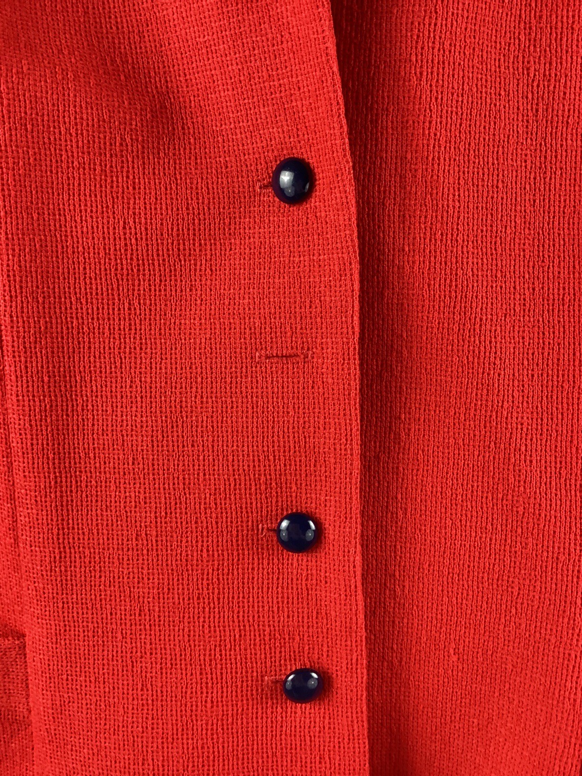 Marty Gutmacher Blazer Jacket Women’s Red Button Front Vintage RN 35114