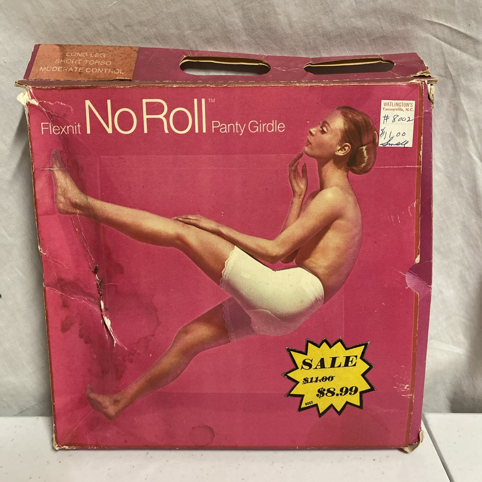 1969 FLEXNIT No Roll Panty Girdle LONG LEG – SMALL 25/26 NEW NOS Made in USA