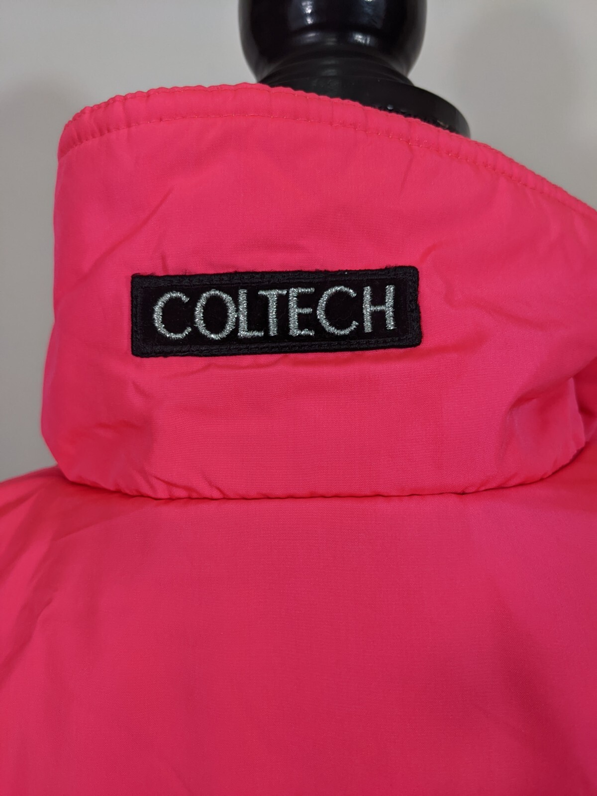 Vintage Coltech Women’s Ski/Snowboard Coat Neon Pink Multicolor 80’s 90’s sz 12