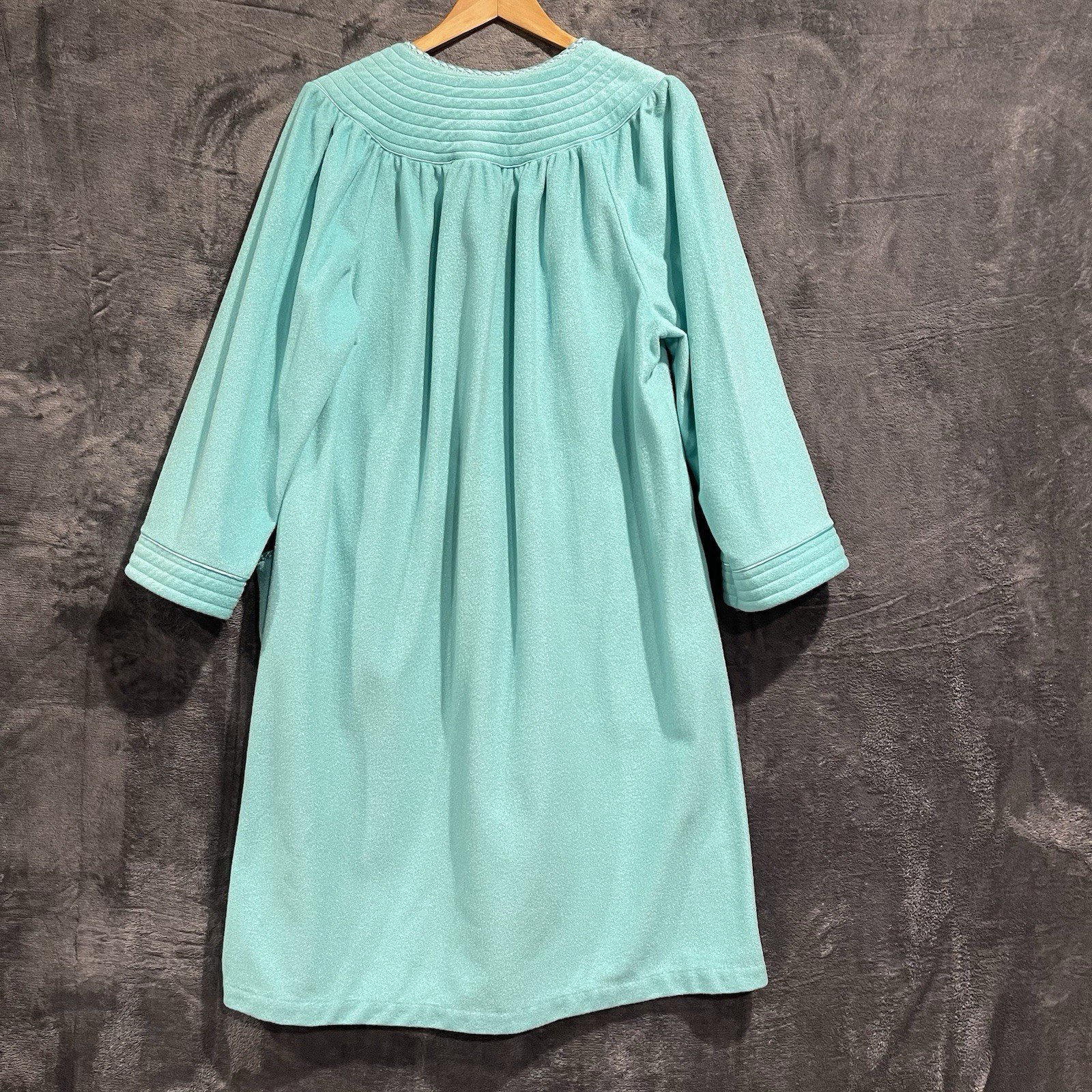 Vintage Partners By Mervyns Women Large Fleece House Coat Nightgown Long Sleeve