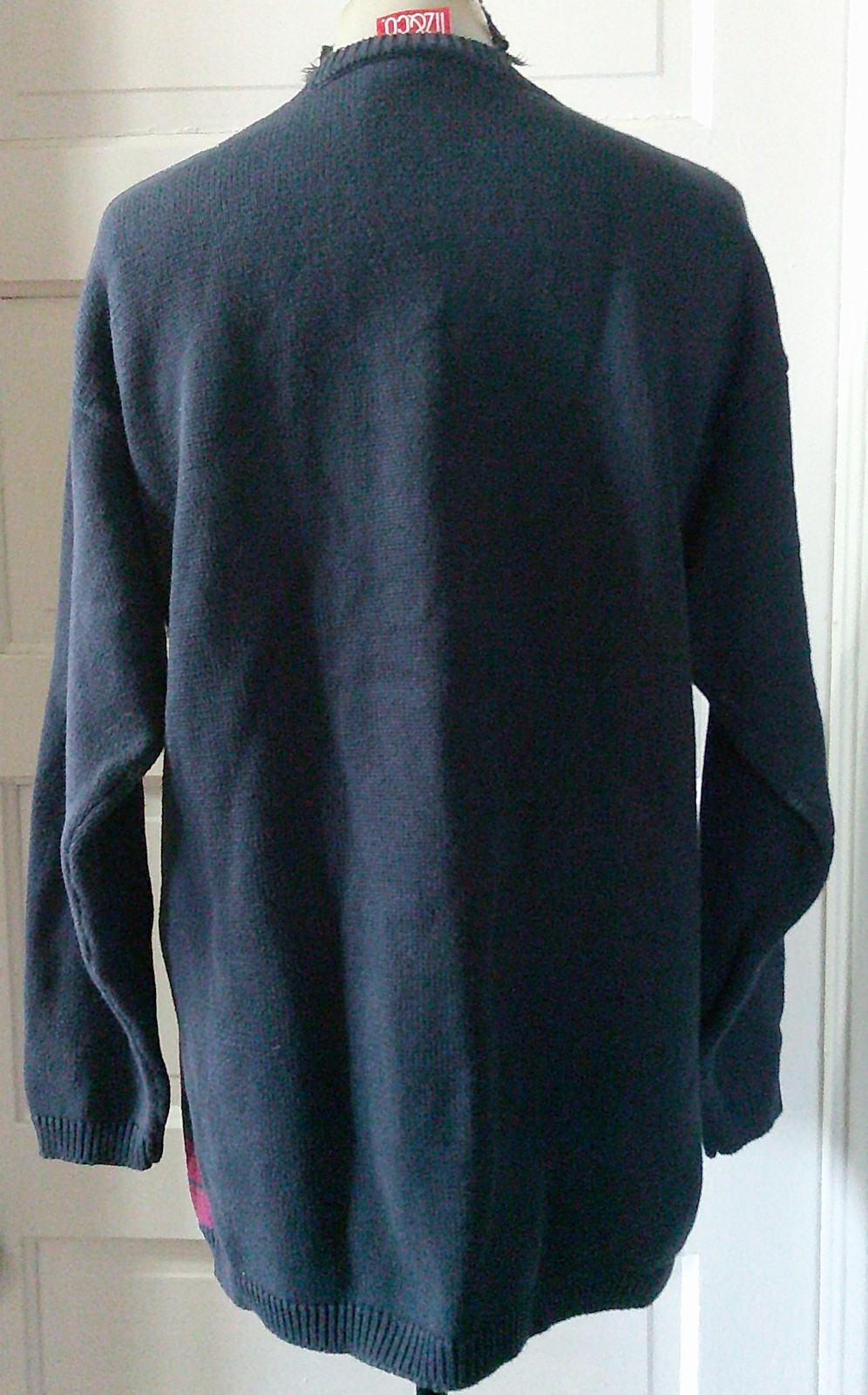 80’s LIZ & CO Ladies Heavy Warm Plaid Colorblock Sweater S