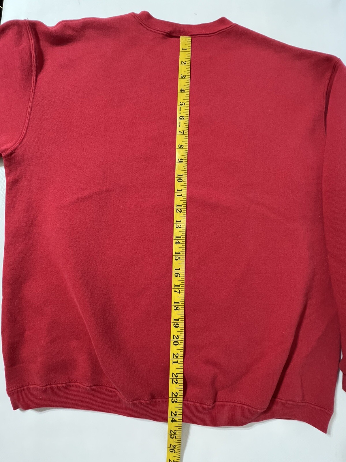 Vintage Christmas Pullover Sycamore Puffy paint Red Glitter Dogmom No Size Tag