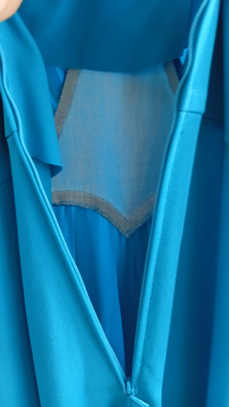 Elegant Stretch Dress Turquoise Vintage