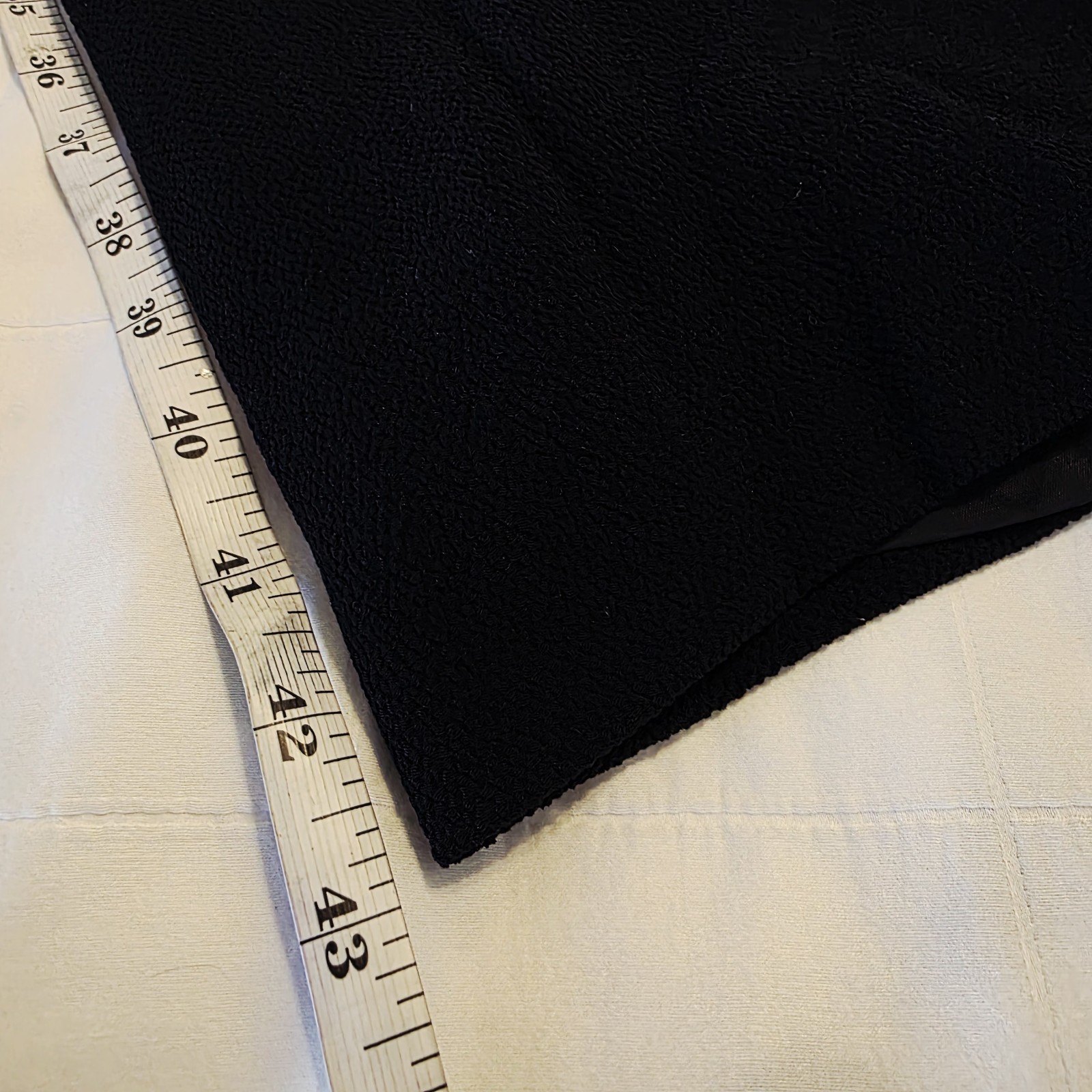 VTG Caroline Roehm Dark Navy Jumpsuit Lined Deep V Wide Leg Long Sleeve 29 Waist