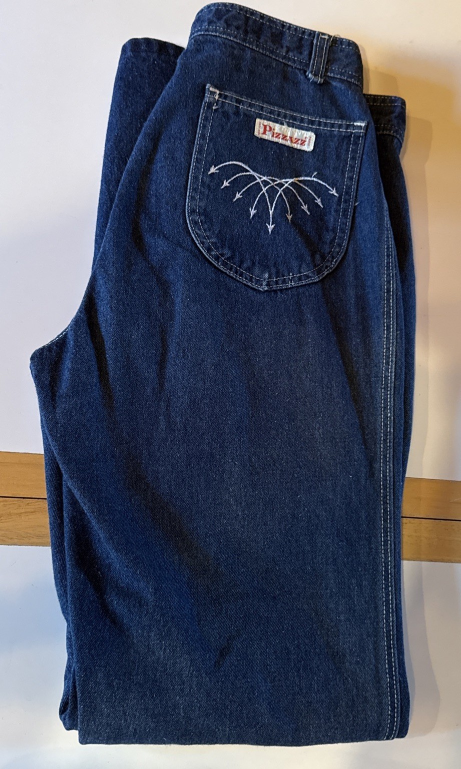 Vintage Pizzazz New York Paris Jeans High Waist 26” Inseam 32” 70s 80s RETRO USA