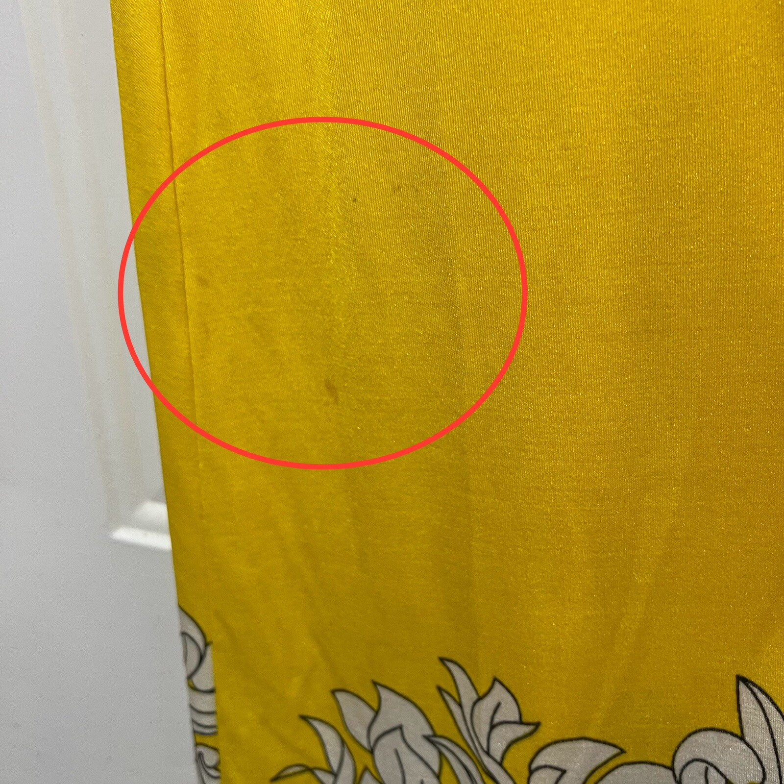 Mr. Dino Golden Door Vintage Maxi Dress Floral Yellow Women’s Size 8 **READ**