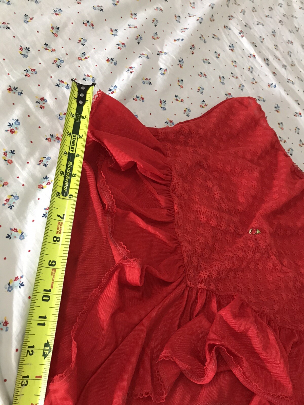 VINTAGE Spotlight Beautiful Red Panties 100% Nylon Size S