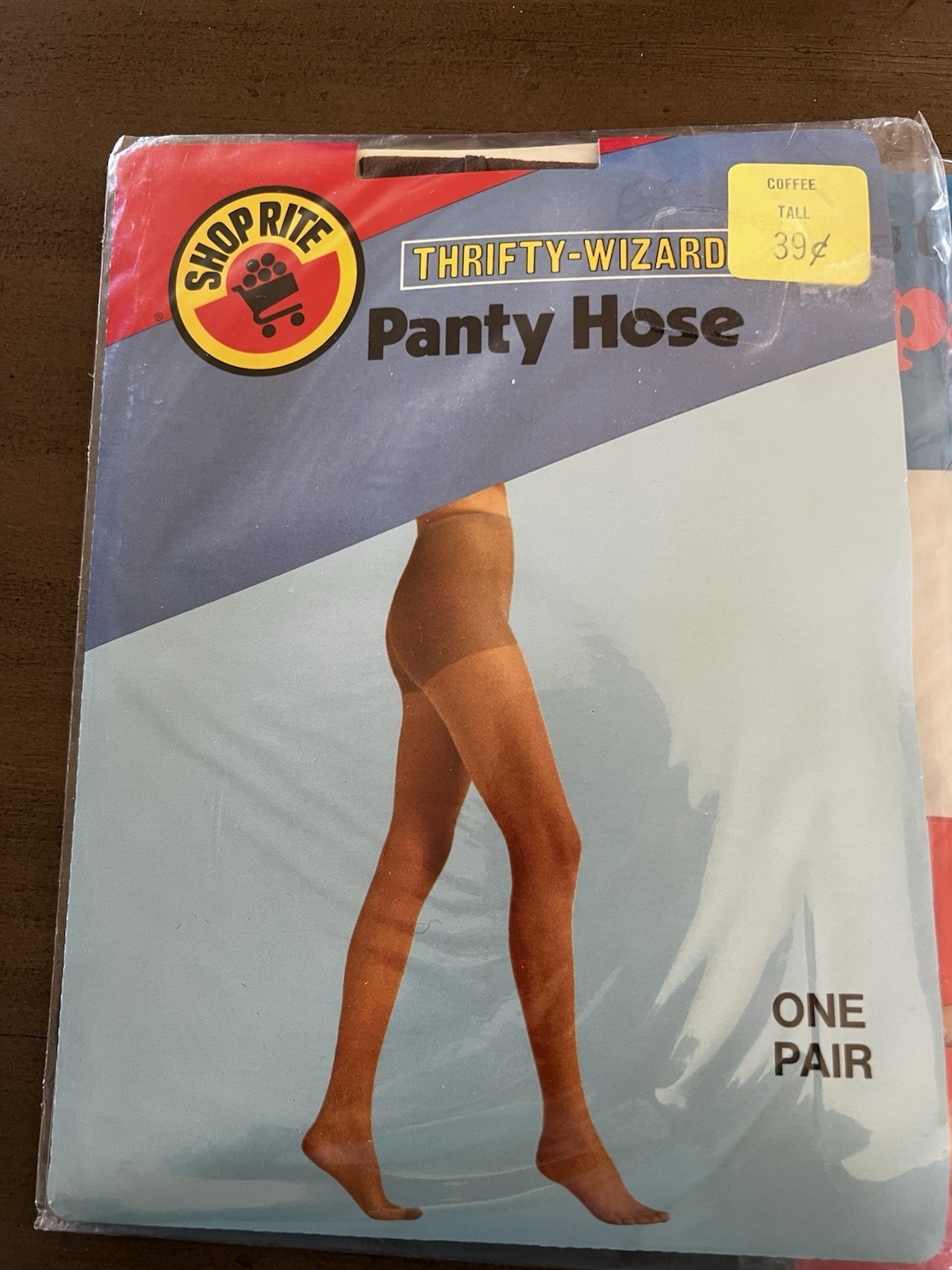 3 Vintage Panty Hose Shop-Rite Tall Thrifty Wizard 1970’s Black, Beige, Coffee