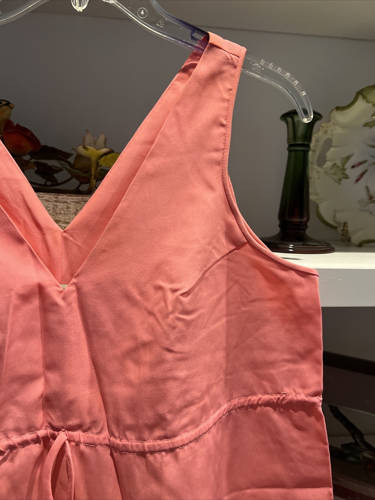 PINK vintage US Medium NIGHTGOWN slip empire 1960s Nite Owls Godfried long