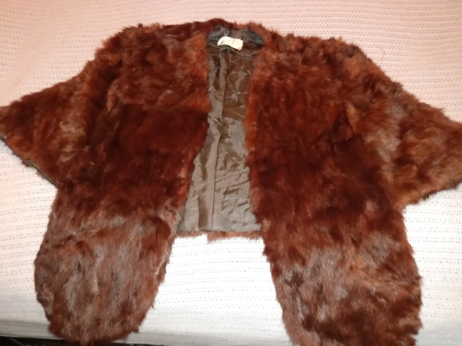 Vintage Fur Stole Wrap Mink or Chinchilla perhaps.