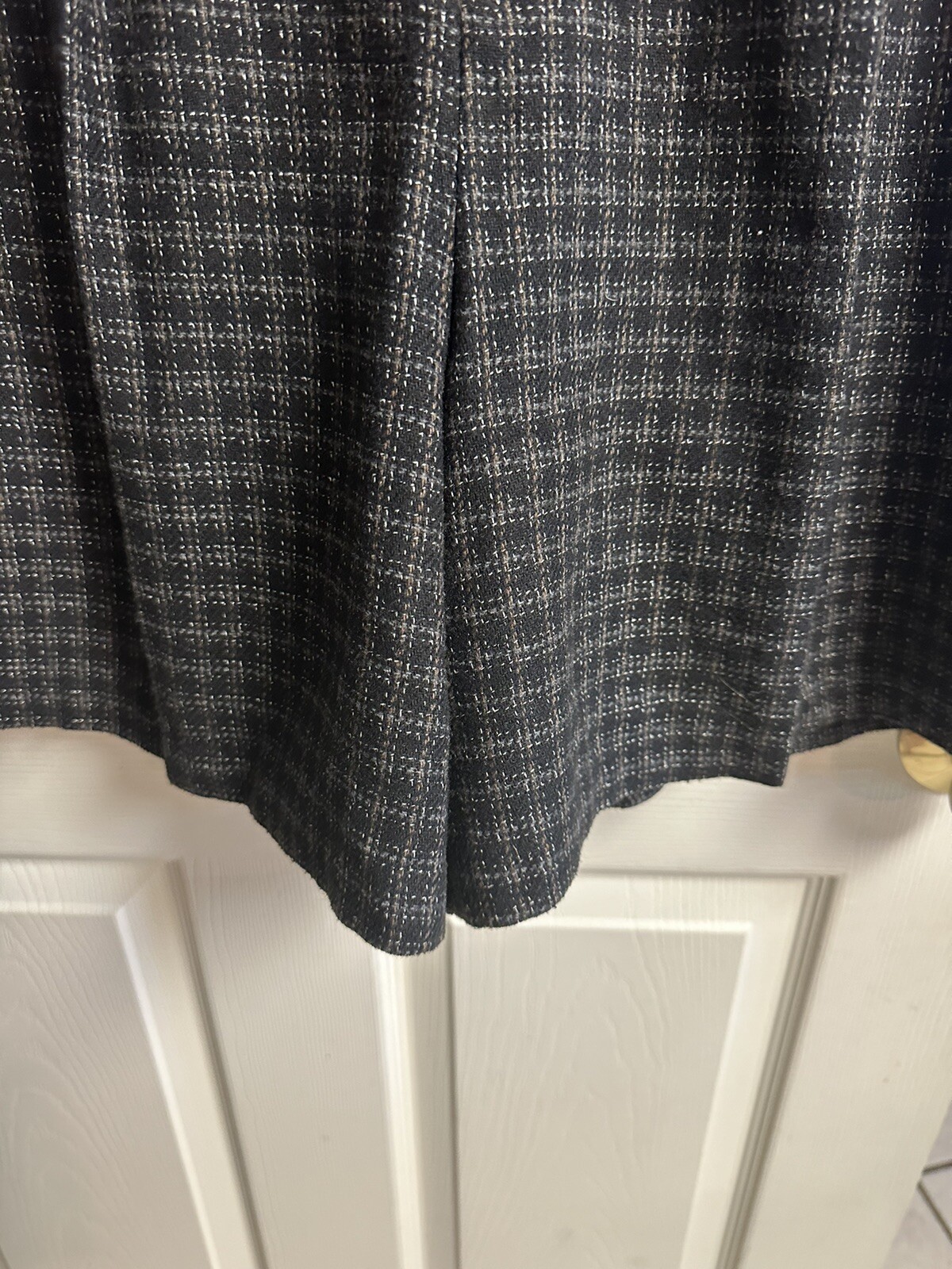 70s Wool Shorts Pants Plaid High Waisted Tailored VTG Academia Large 16 32×20