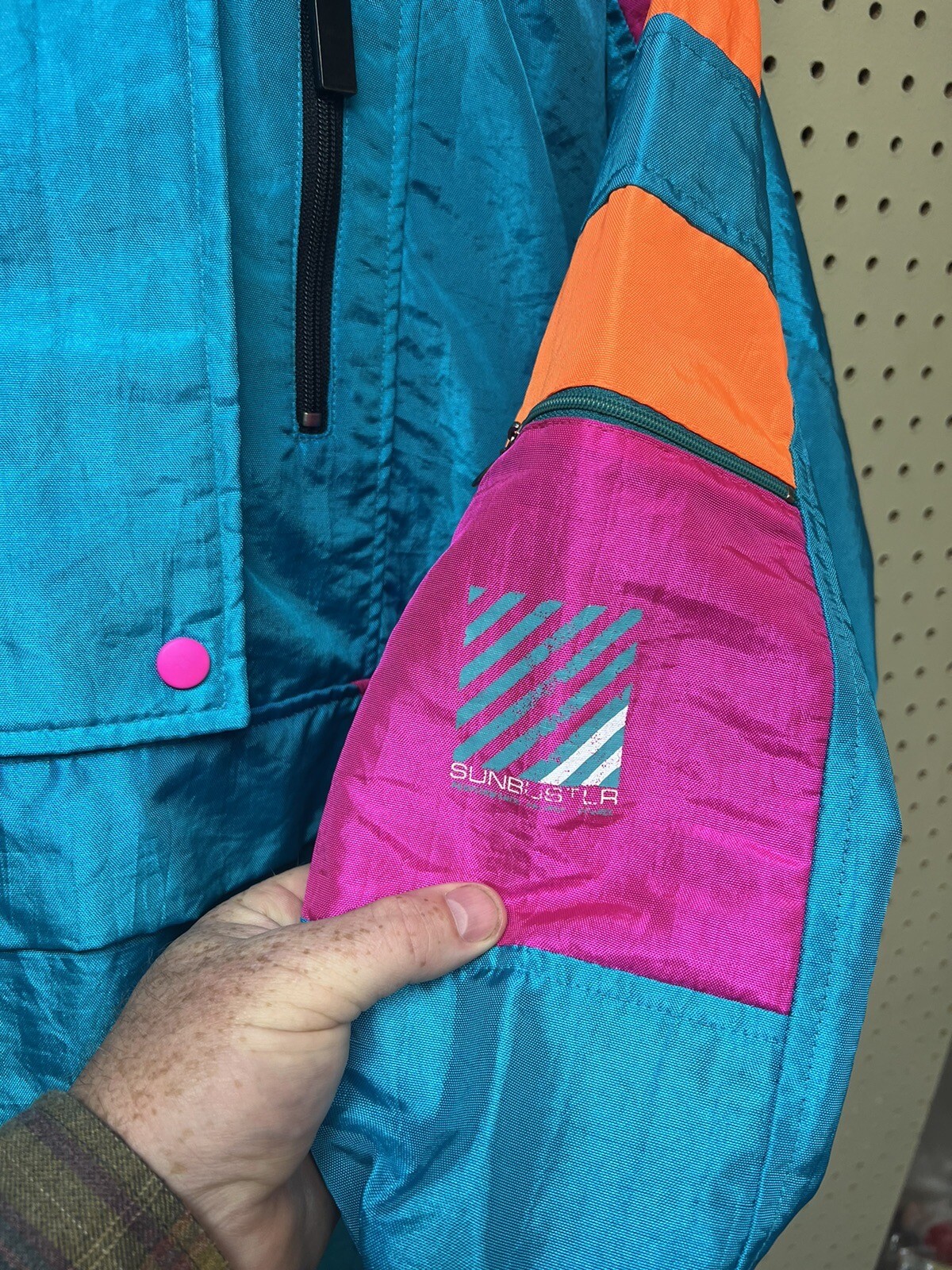 VTG Women’s Colorblock Pullover M SUNBUSTER Ski Jacket Nylon L Roffe Pants