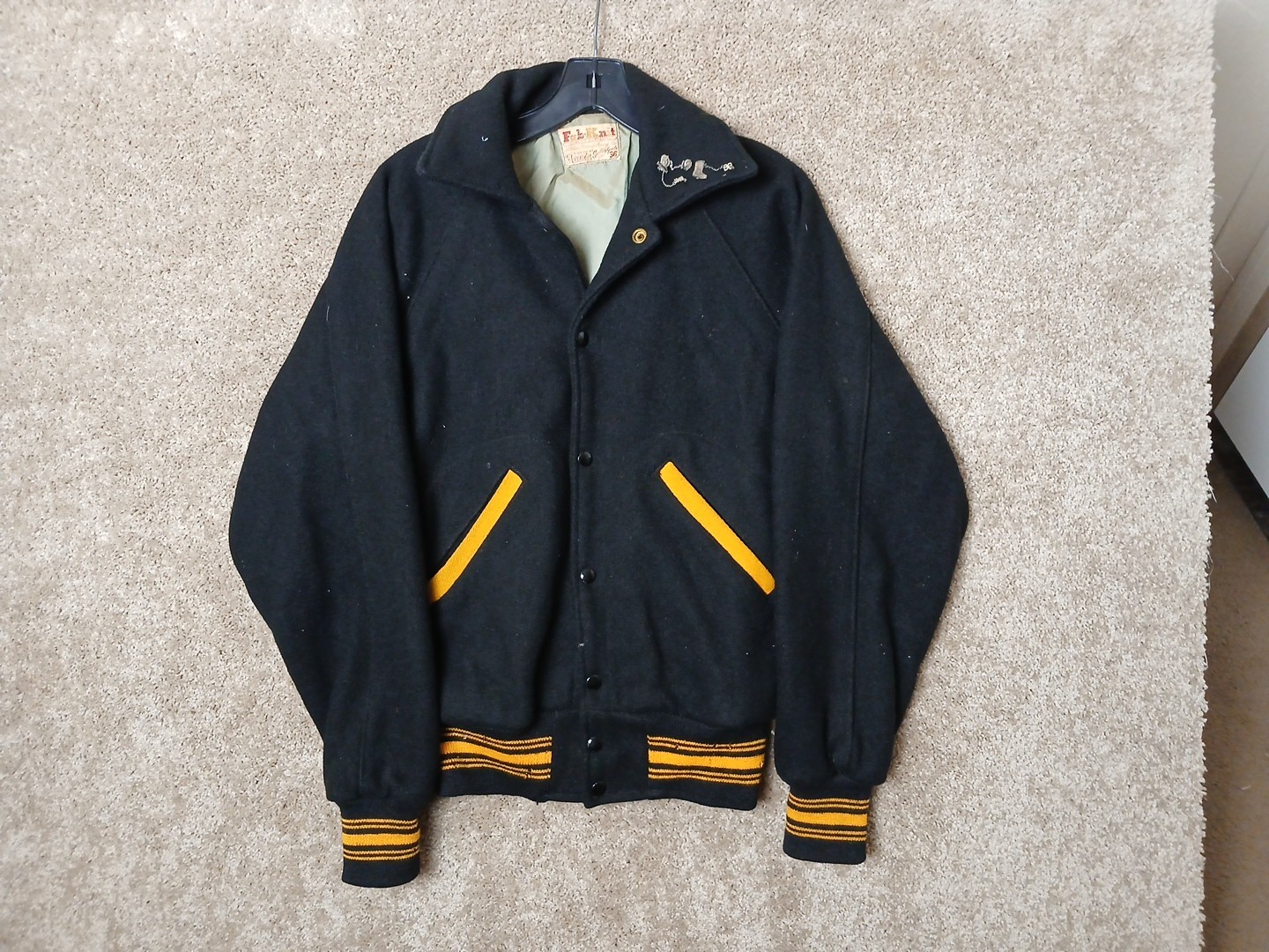 True Vintage Irving Toy Tigers 1969 Womens 36 Marching Band Varsity Jacket