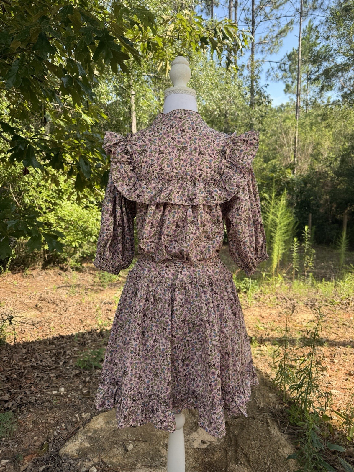 Floral Prairie Vintage Inspired Cottagecore Prairie Dress Woman’s Small