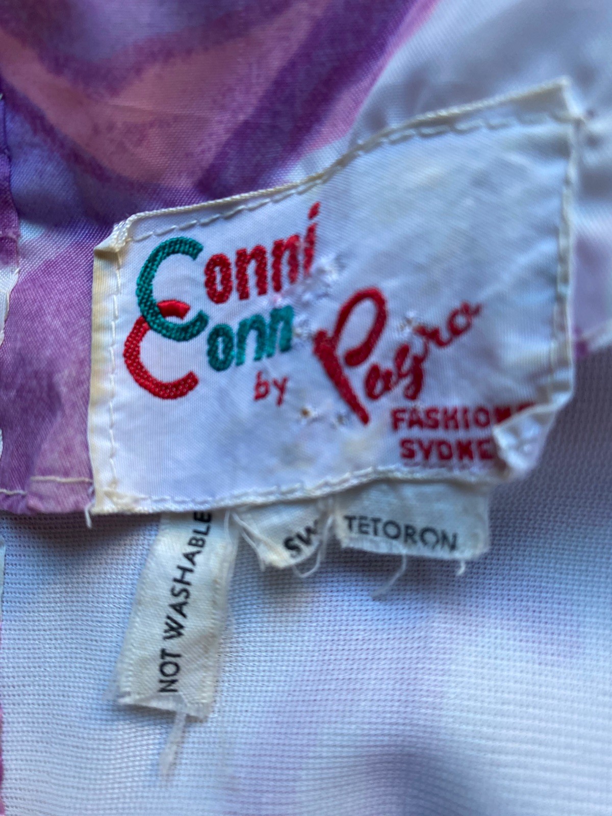 50, S Party Dress In Pink/wte Floral By Conni Con Sydney.36” B 26” W 8/10