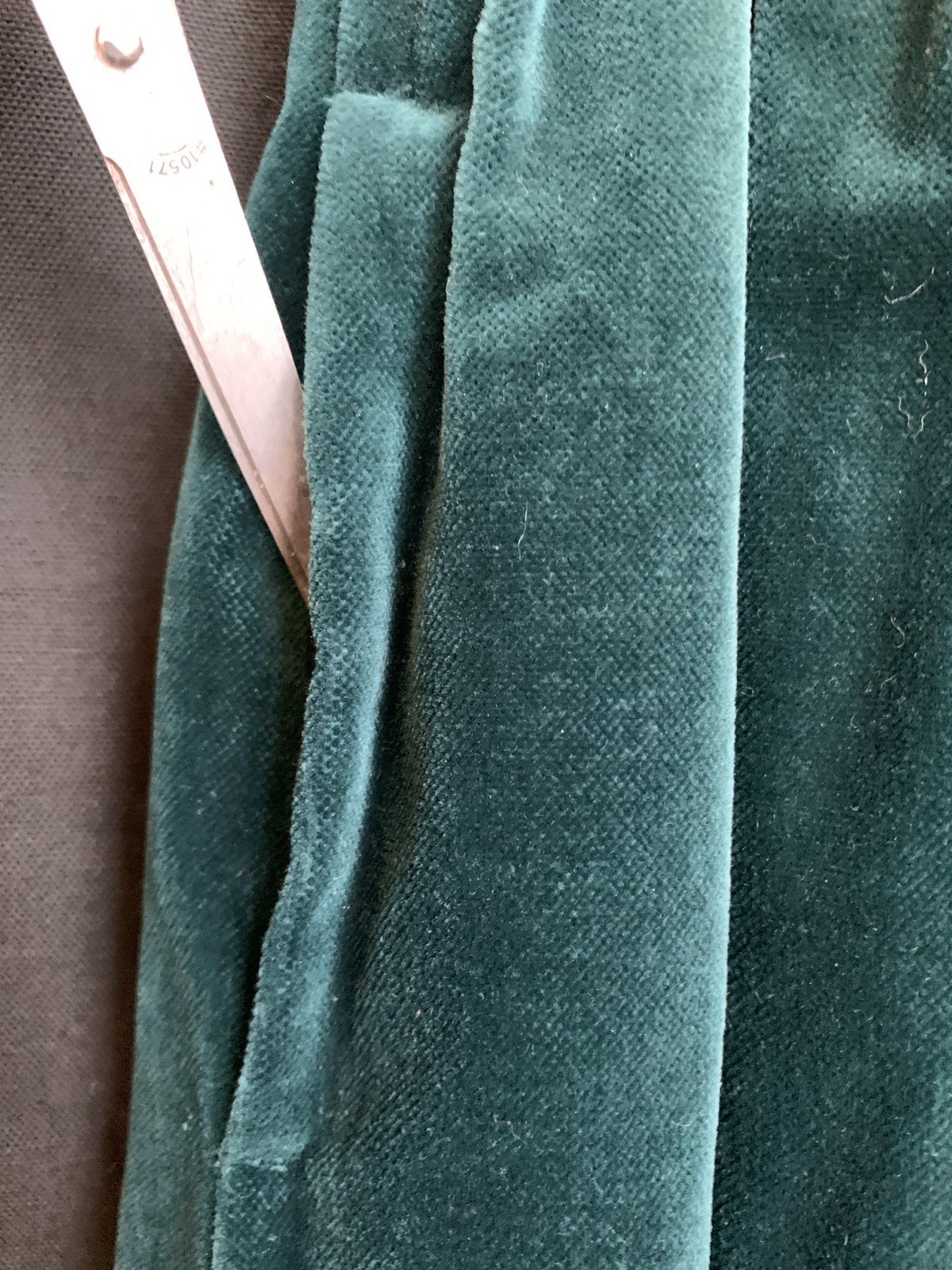 Vintage 1980s/90s Laura Ashley Deep Green Velvet Skirt (Pockets, Lined) Size 12