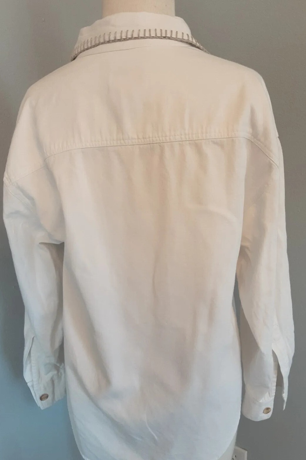 VTG/RARE•BEADED WESTERN SHACKET•INDIAN CHIEFS•HORSES•FLAGS•SZ S-M•CAMBRIDGE CO.