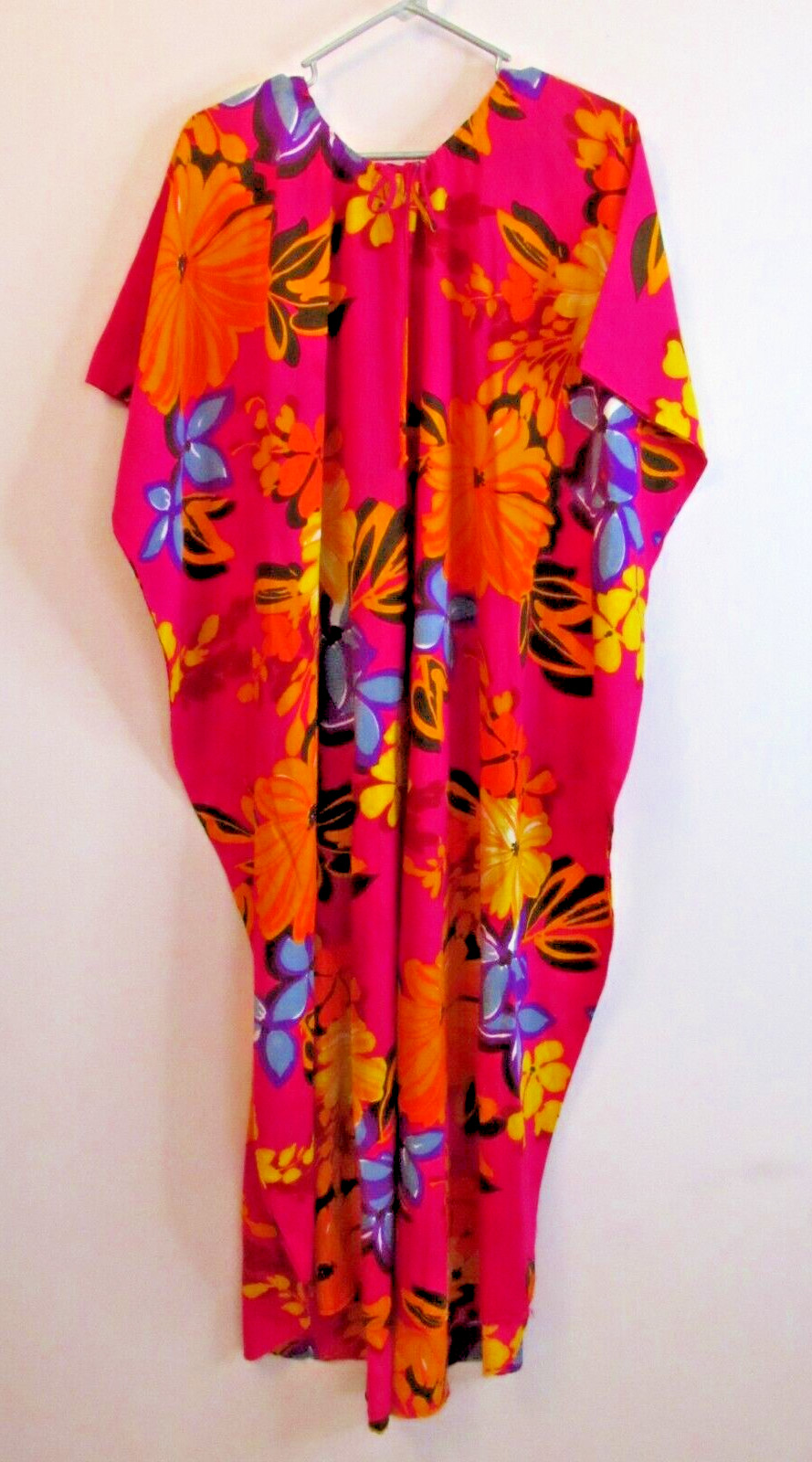 Vintage Kamehameha Hawaiian MuuMuu Womens One Sz Bright Beautiful Colors MooMoo