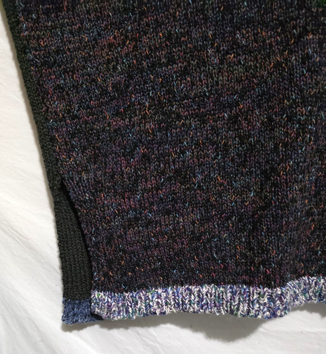 Amy Brill Sweater Vest OS VERY OVER-SIZED Buttoning Front & Back Lagenlook ’90s