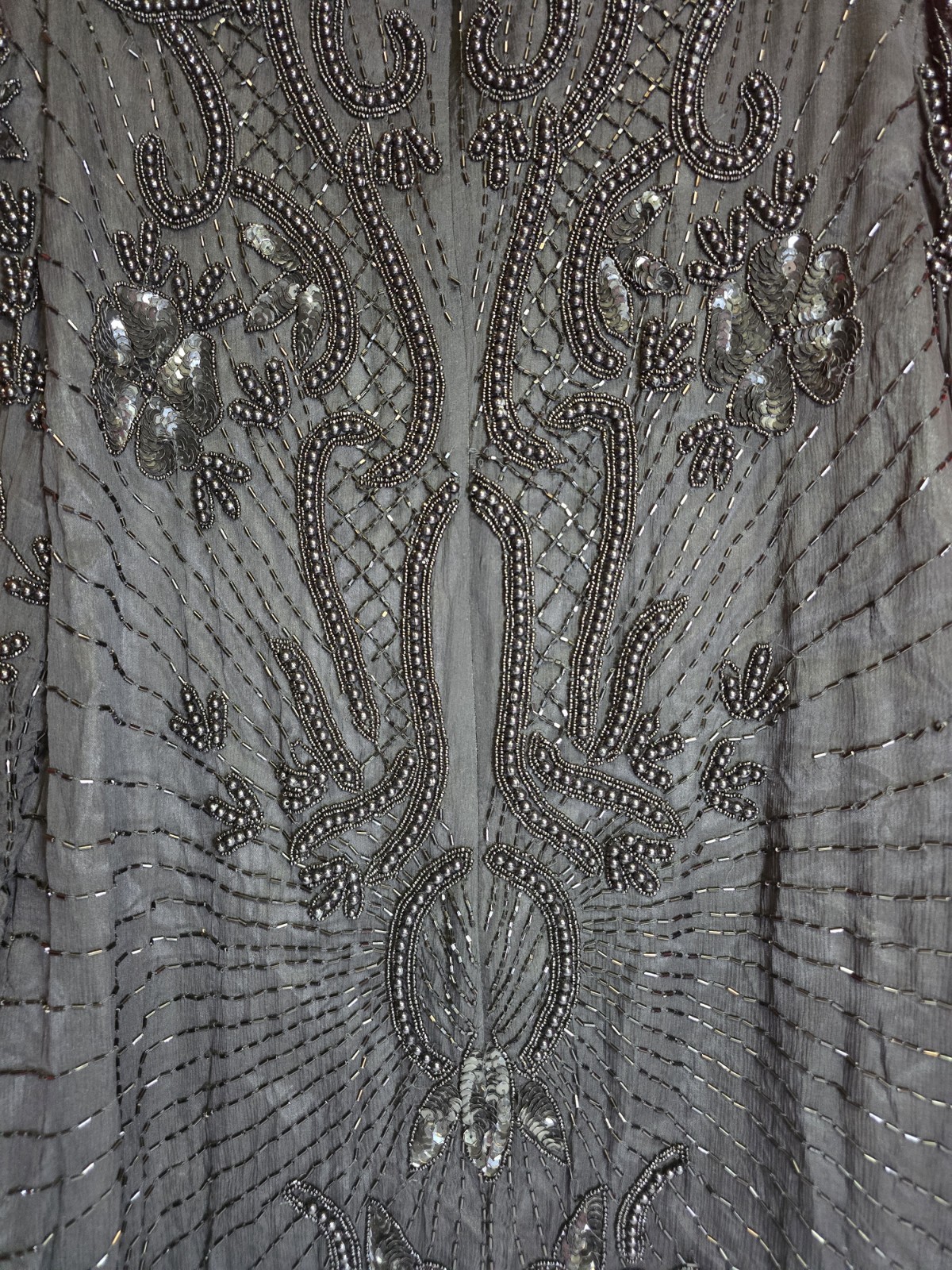 VTG 80’S BEADED SEQUIN EVENING COCKTAIL 2-Piece Top and Skirt XL(no Sz Tag)