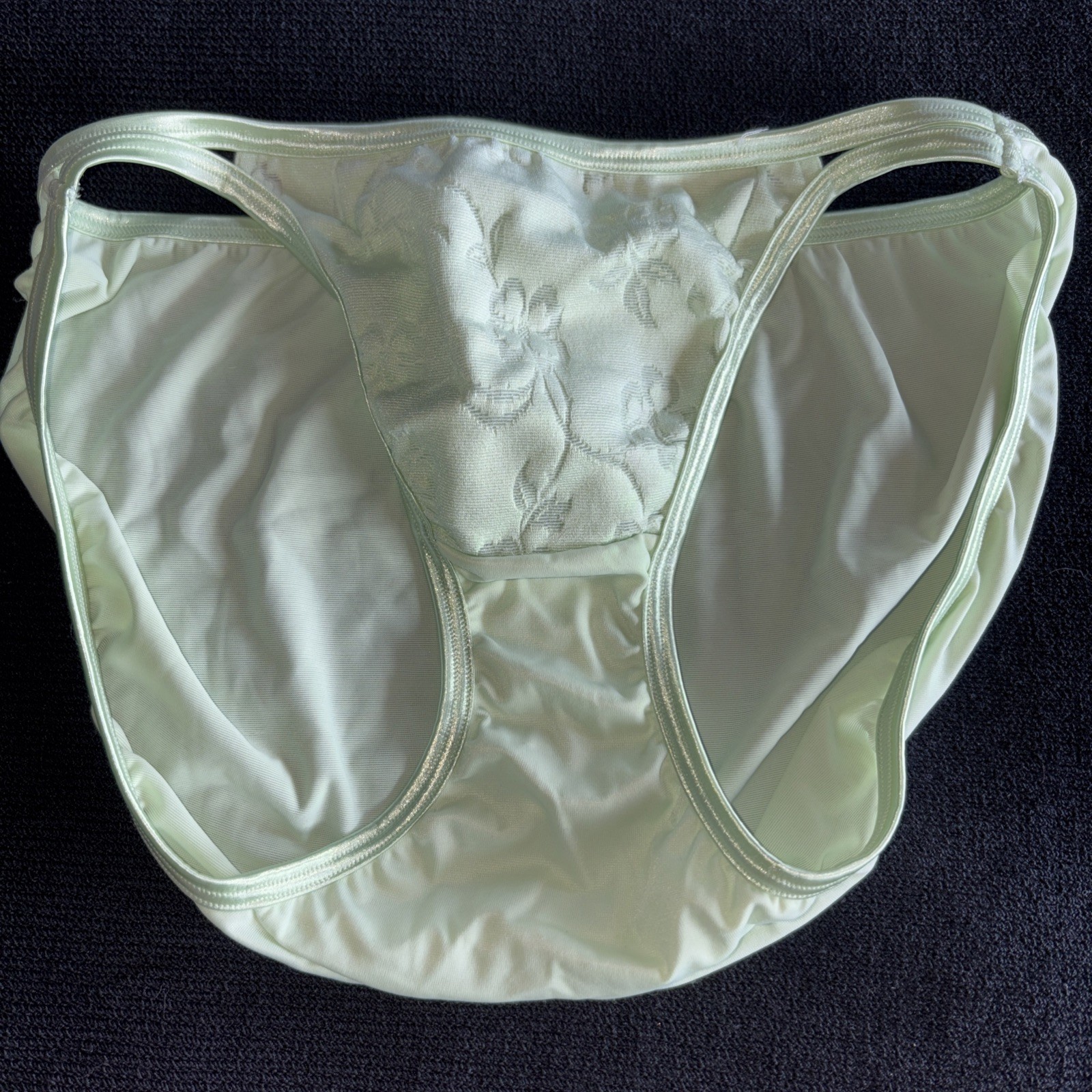 Vanity Fair 46-180 L Nylon Y2K Early 2000’s String Bikini Underwear Panties