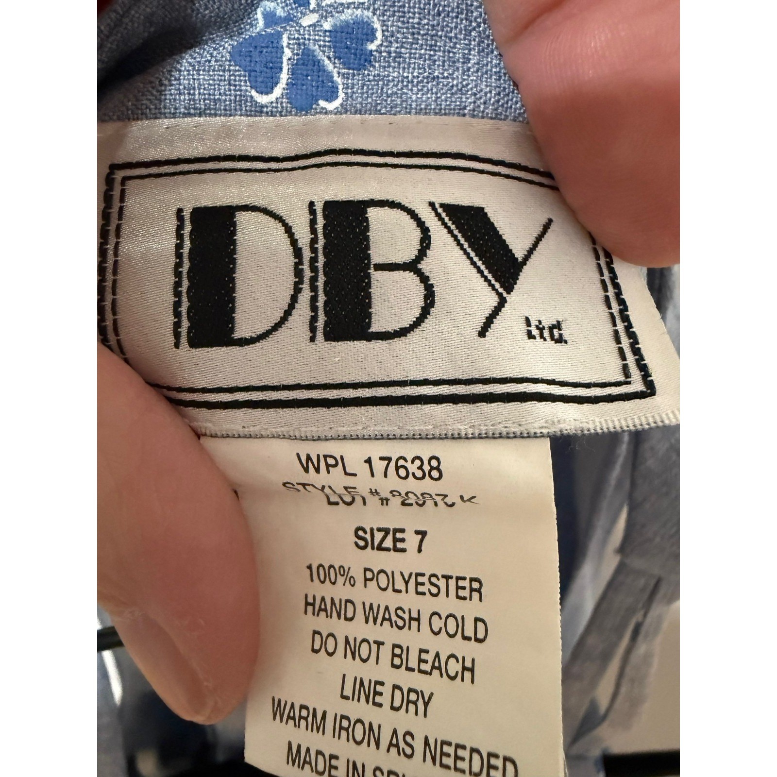 Vintage DBY Y2K Cottage Skirt Tank Set Women Size 7 Floral Coquette Soft Girl