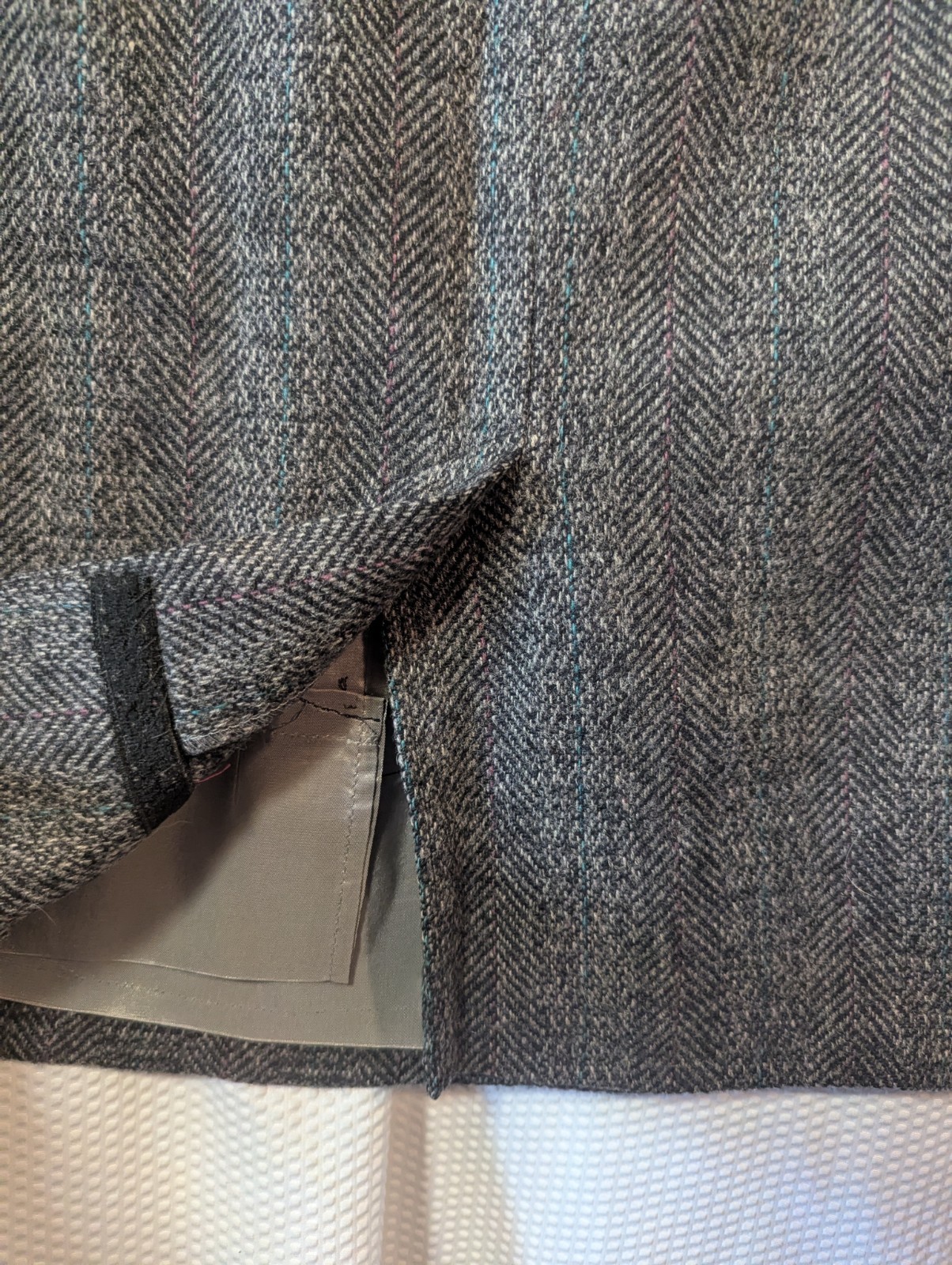 Vintage Harris Tweed Hand Woven Scottish Wool Skirt Size 14