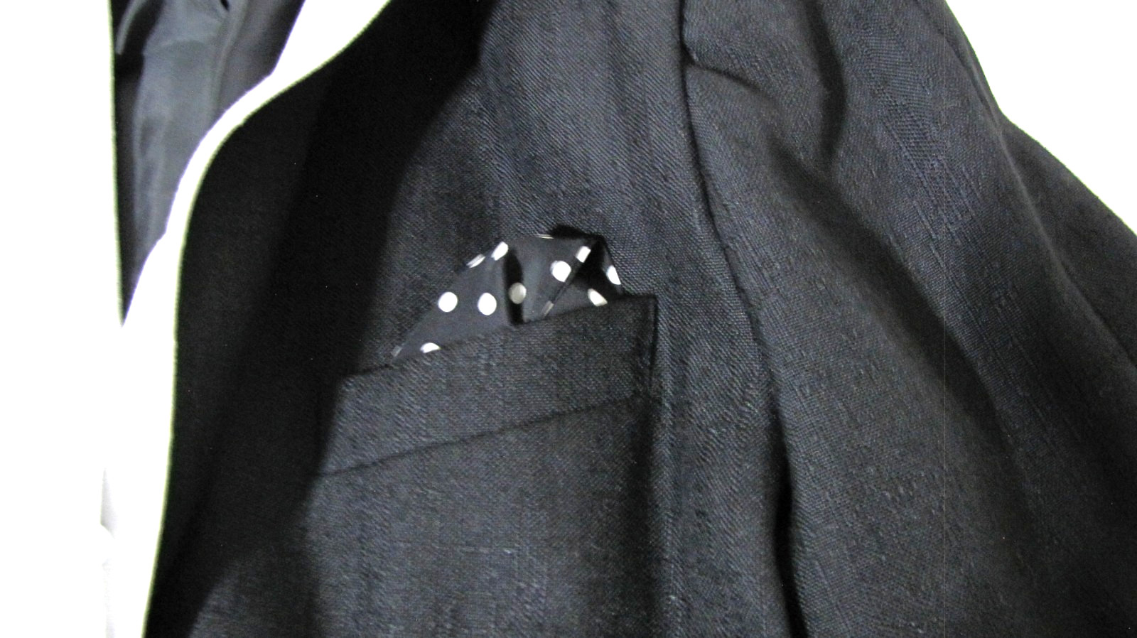 VTG Kasper for ASL Black Dress Straight Wrap White-Collar Short-sleeve Wm .12
