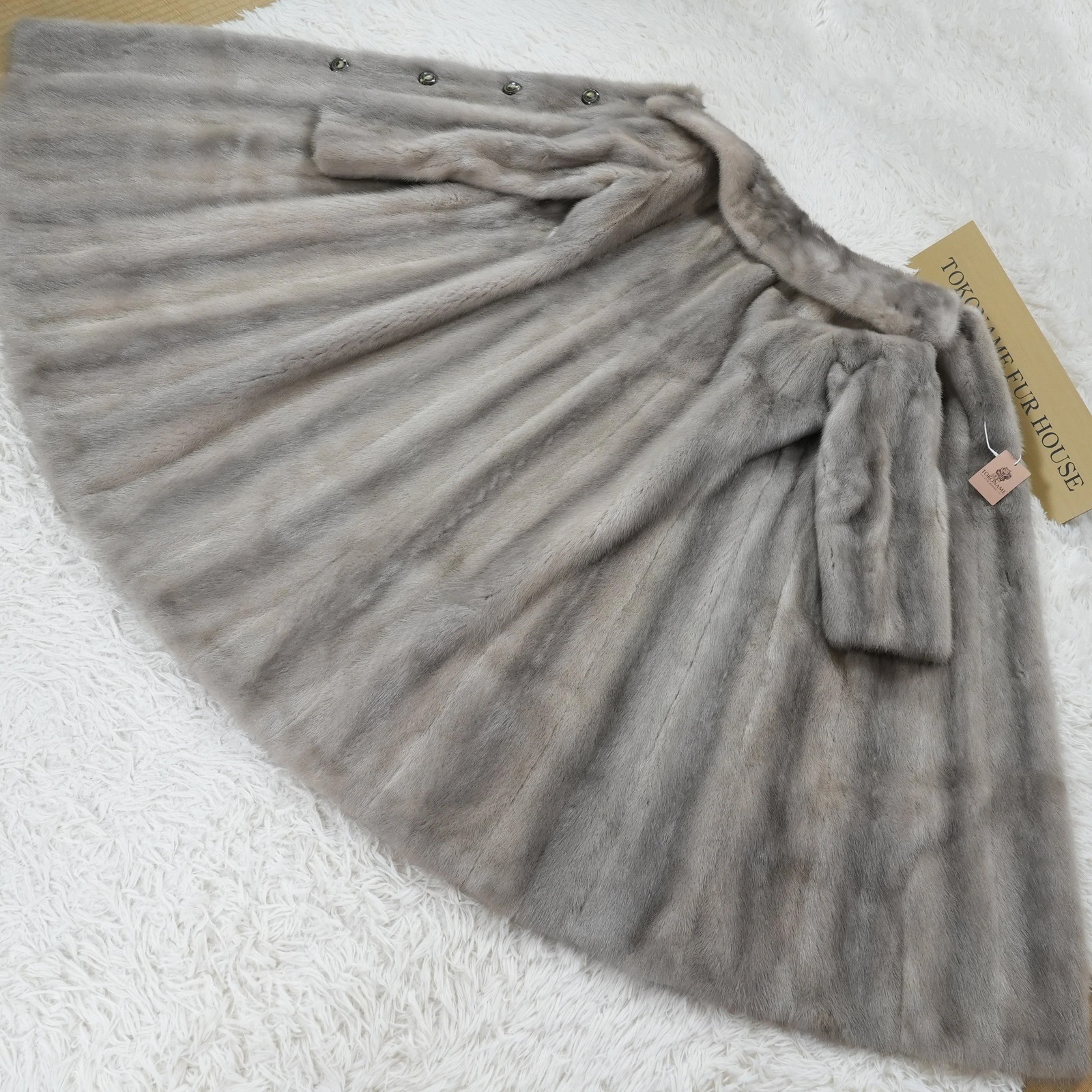 Sapphire Mink Long Coat A-LINE – Genuine Vintage Fur From Japan