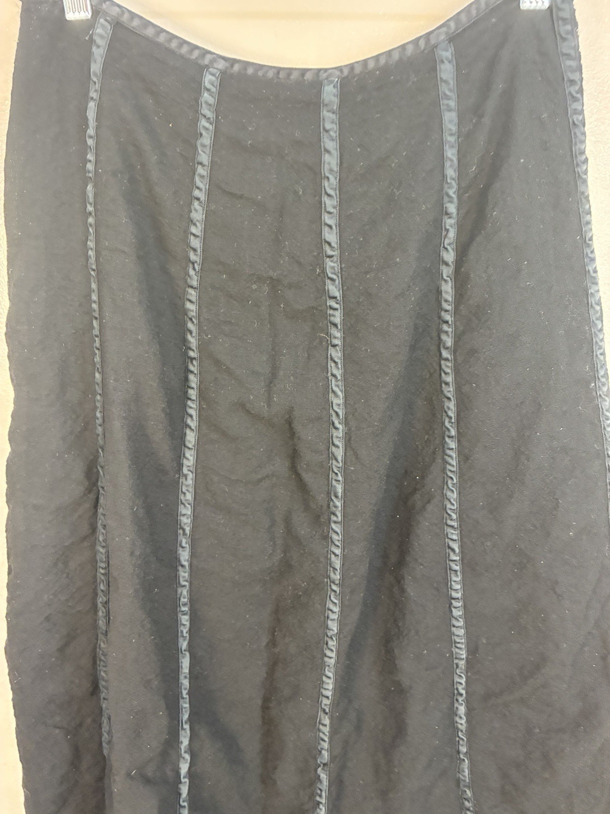 VTG Ralph Ralph Lauren Bergdorf Goodman Lightweight Wool Panel Midi Skirt 12