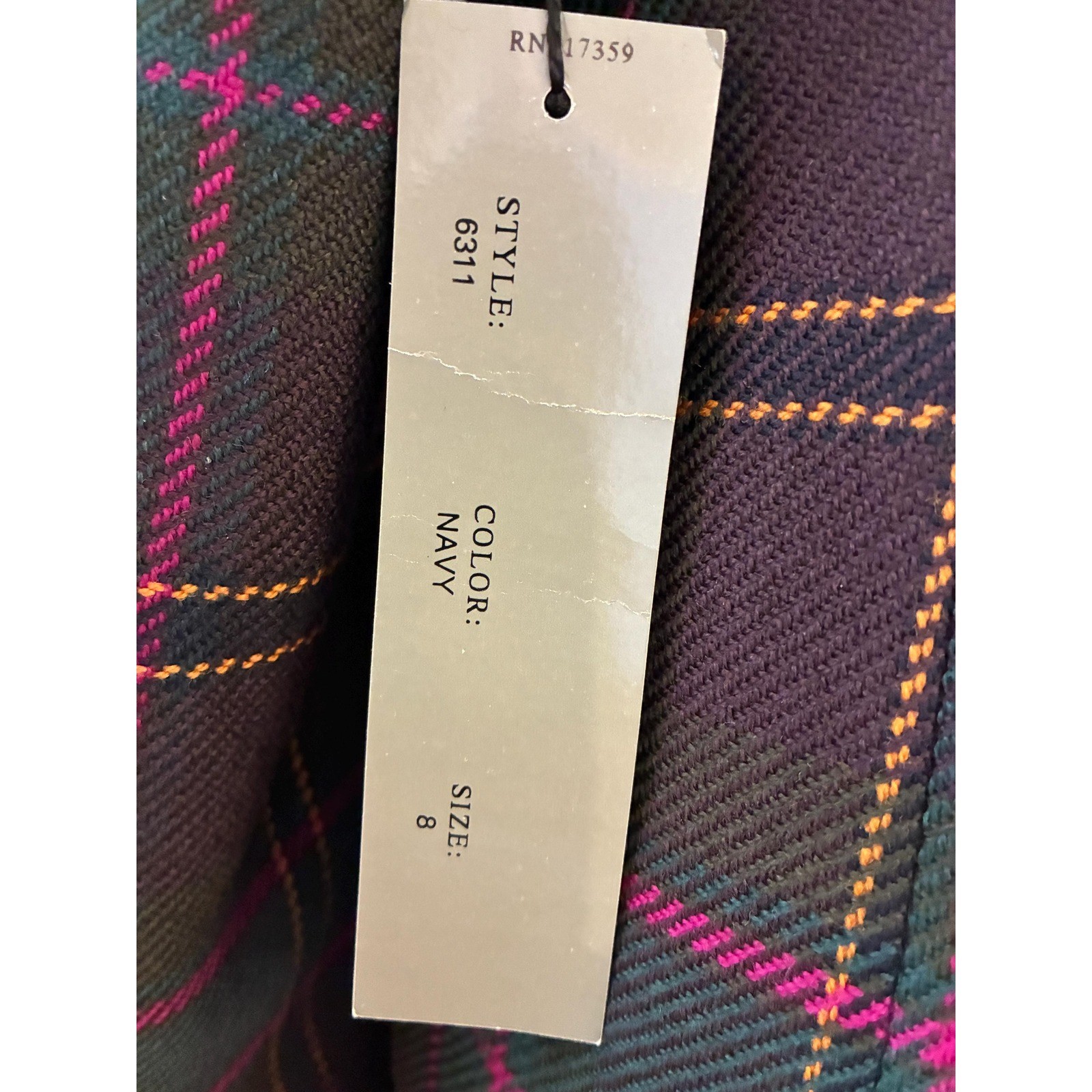 Vintage 90s Ellen Tracy Linda Allard Plaid Wool Skirt Suit, Dark Academia