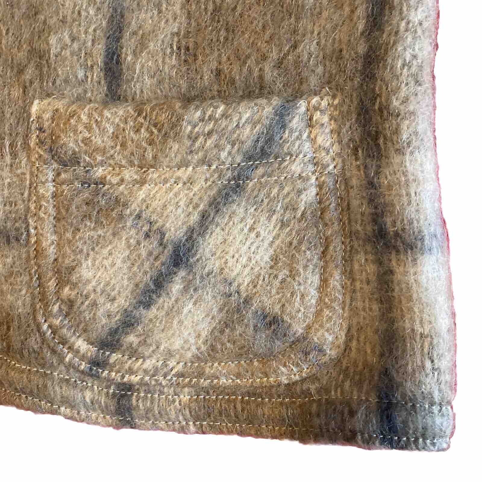 VTG Donegal Design Womens 2-Pc Mohair Wool Lined Skirt & Vest Hand Woven Ireland