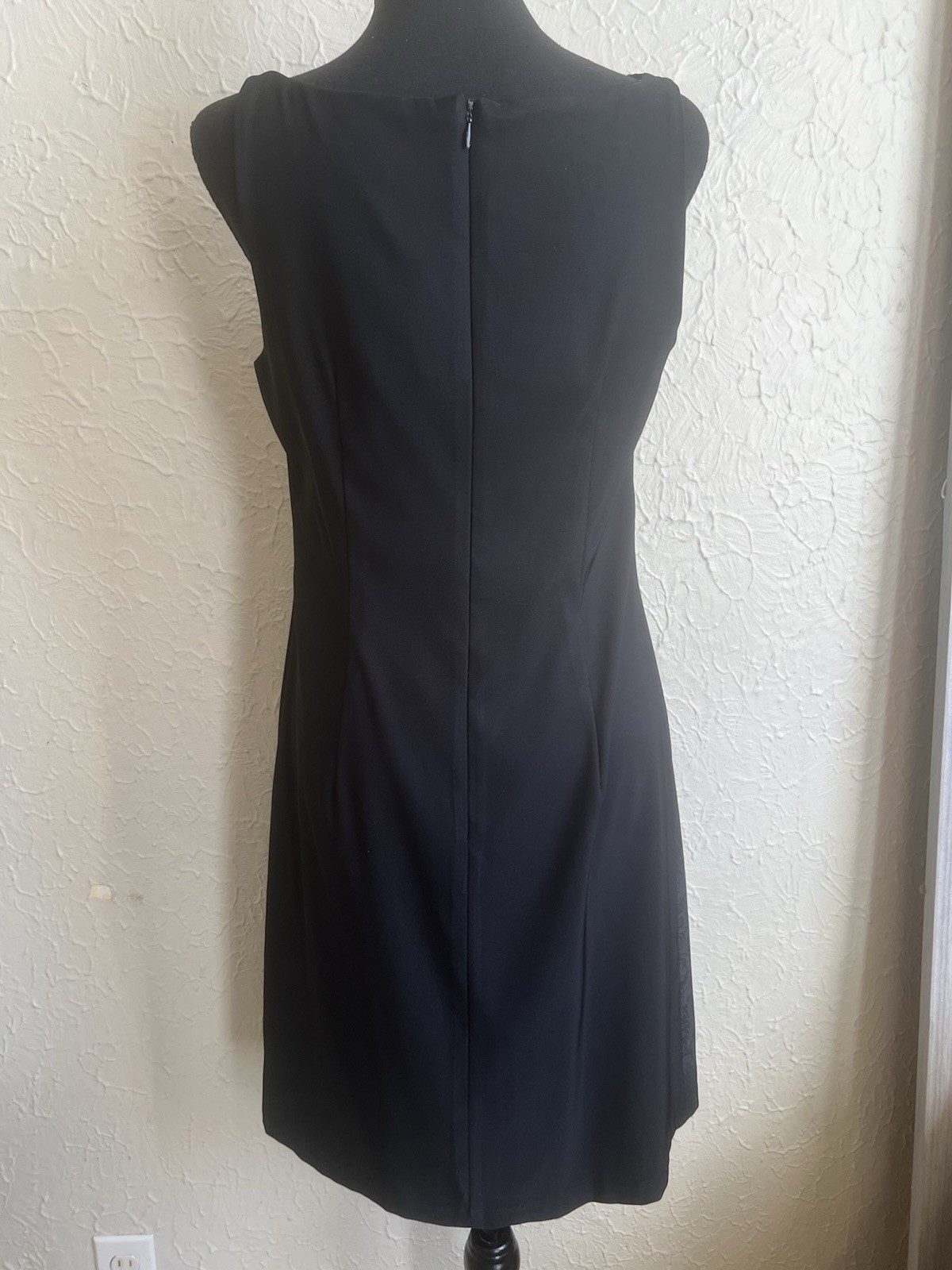 Vintage CDC Black Rose dress embellished square neck size 8 Y2K Grunge Goth