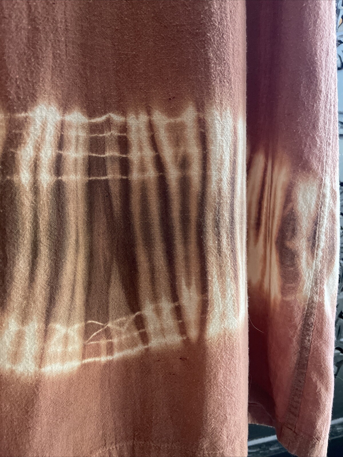 80’s90’s VTG Light Earthy Pink Tie Dye Casual Dress Size Small
