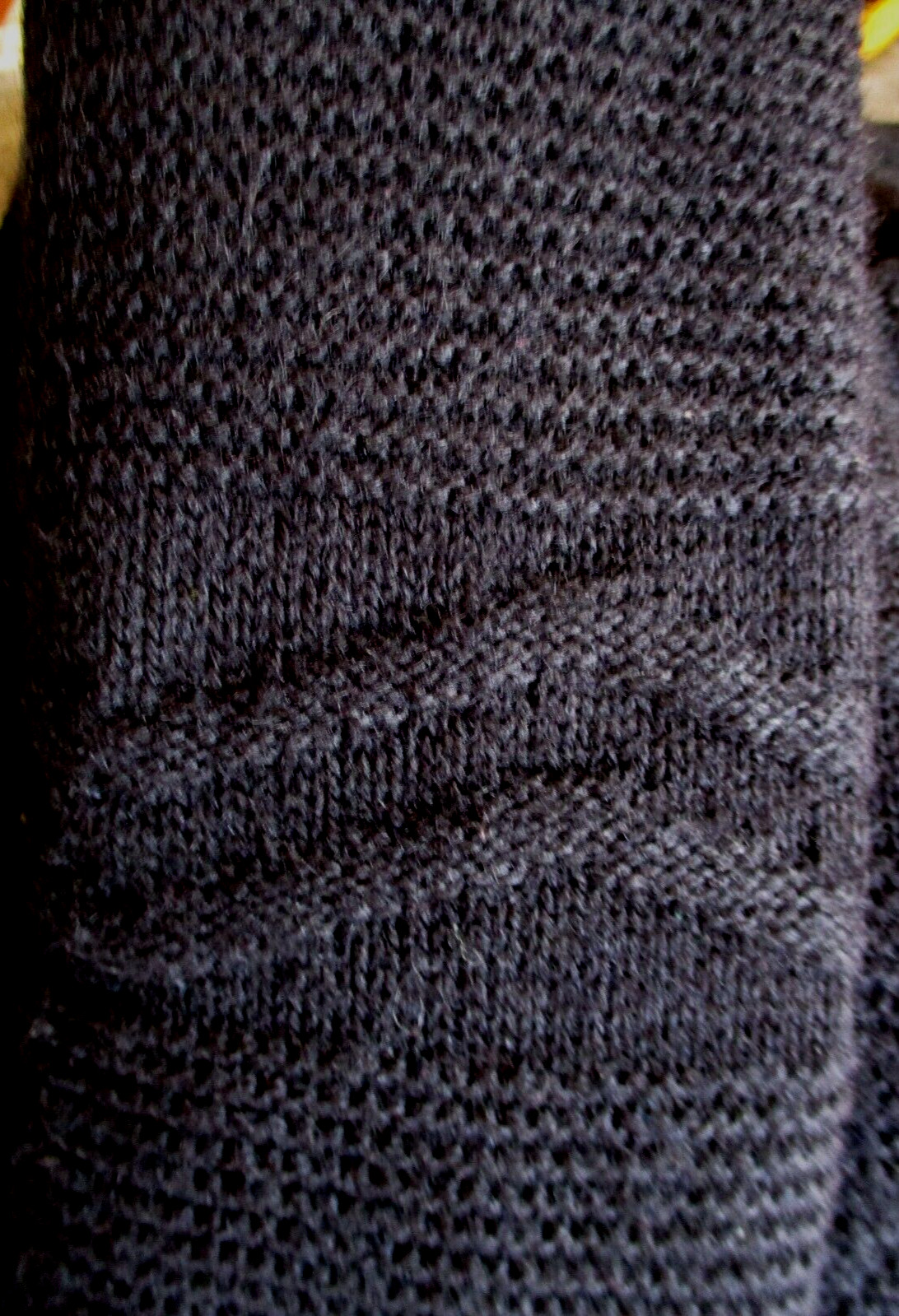 Vintage Milrank Cardigan Sweater Coat M Women Black Textured Knit Open Front
