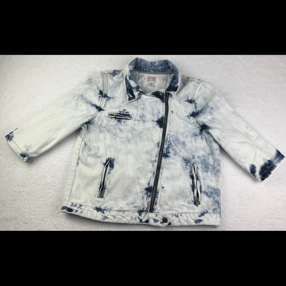Retro Canyon River Blues Jacket Womens Size XL Stone Wash Casual Denim